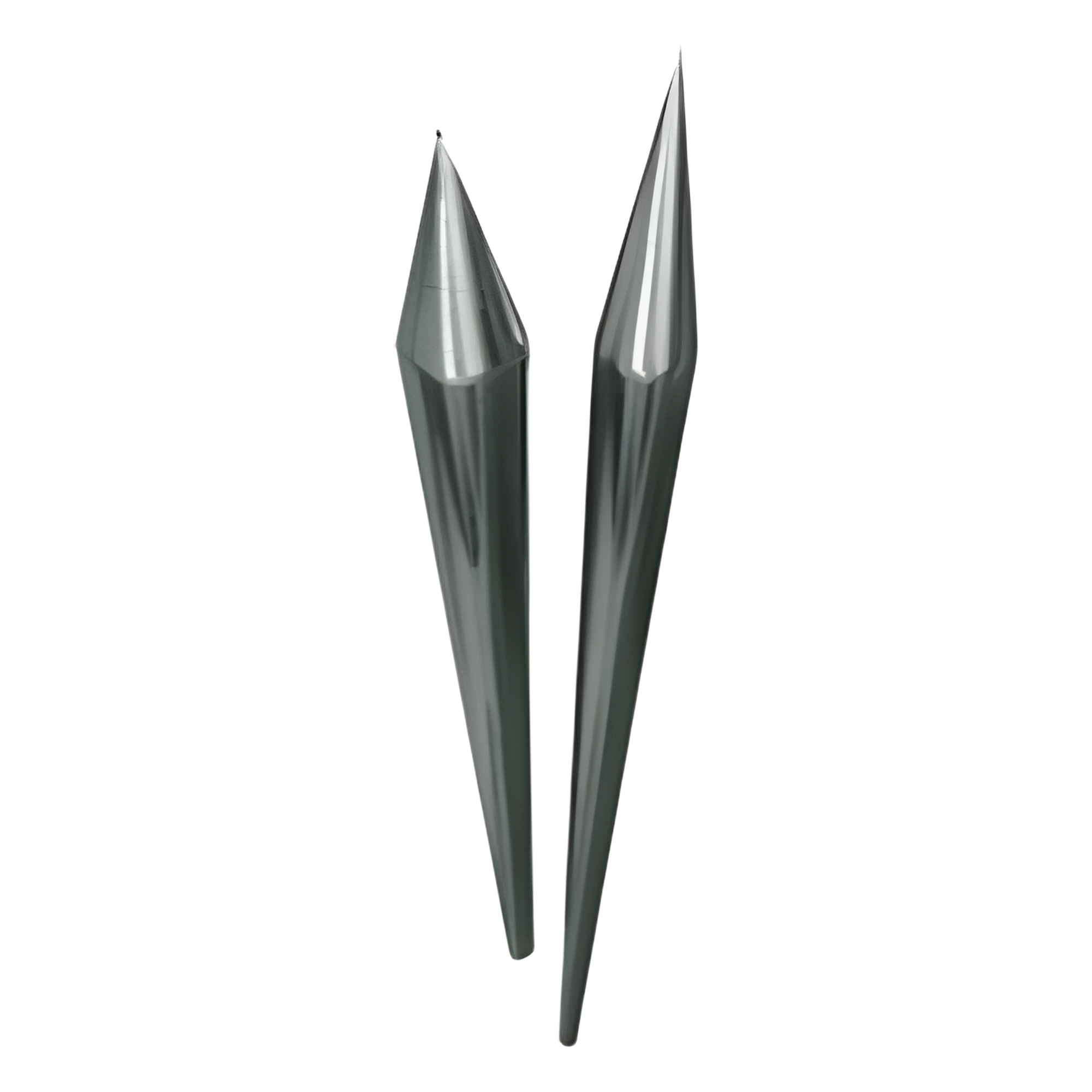 Punta Pararrayos / Cobre Cromado / 60 cm (1.97 ft) / 5/8 pulg / 5/16 pulg — TOTAL GROUND · SKU TG-TJF-60