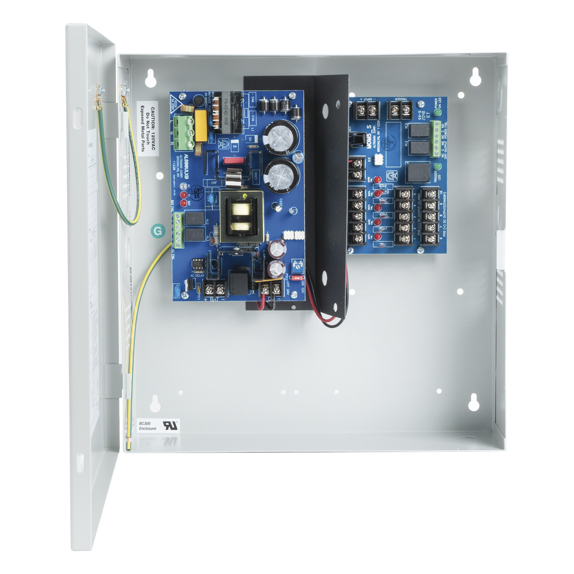 Fuente de Poder con Respaldo / 12-24 Vcc / 6 A / 72 W / 5 Salidas PTC / 115 Vca / 0°C a 49°C — ALTRONIX · SKU AL-600-ULM