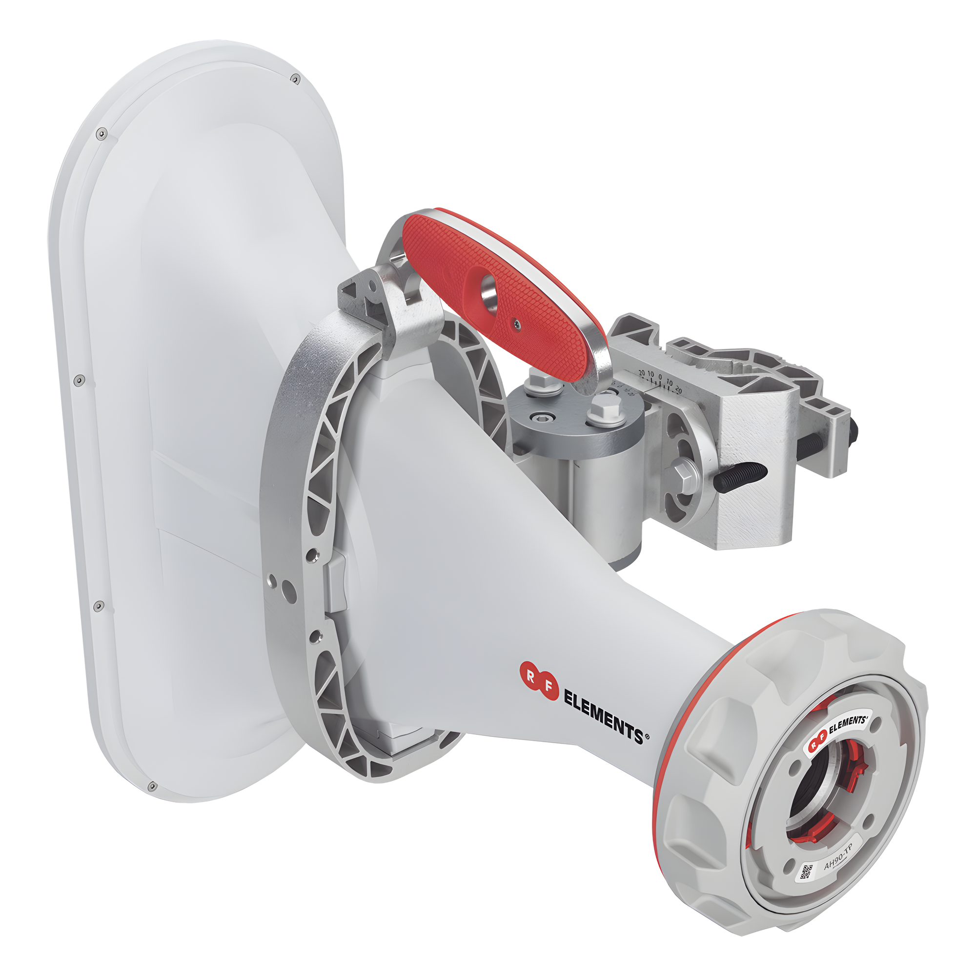 Antena Sectorial Asimétrica / 90°H 25°V / 16 dBi / TwistPort / 5.18-6 GHz / Sin Lóbulos Laterales — RF ELEMENTS · SKU AH90-TP