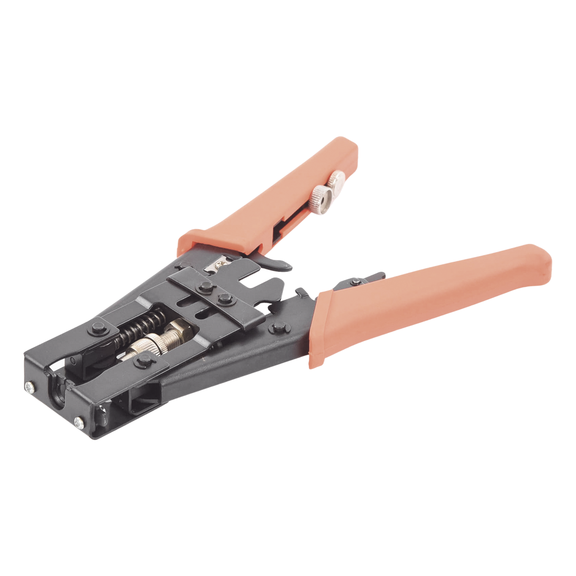 Pinzas de Compresión / Conectores F, BNC, RCA Impermeables / Cables RG-58, RG-59, RG-6 / Estructura Metálica Reforzada / Mango Anti-Derrapante — EPCOM TITANIUM · SKU TT-14-2012
