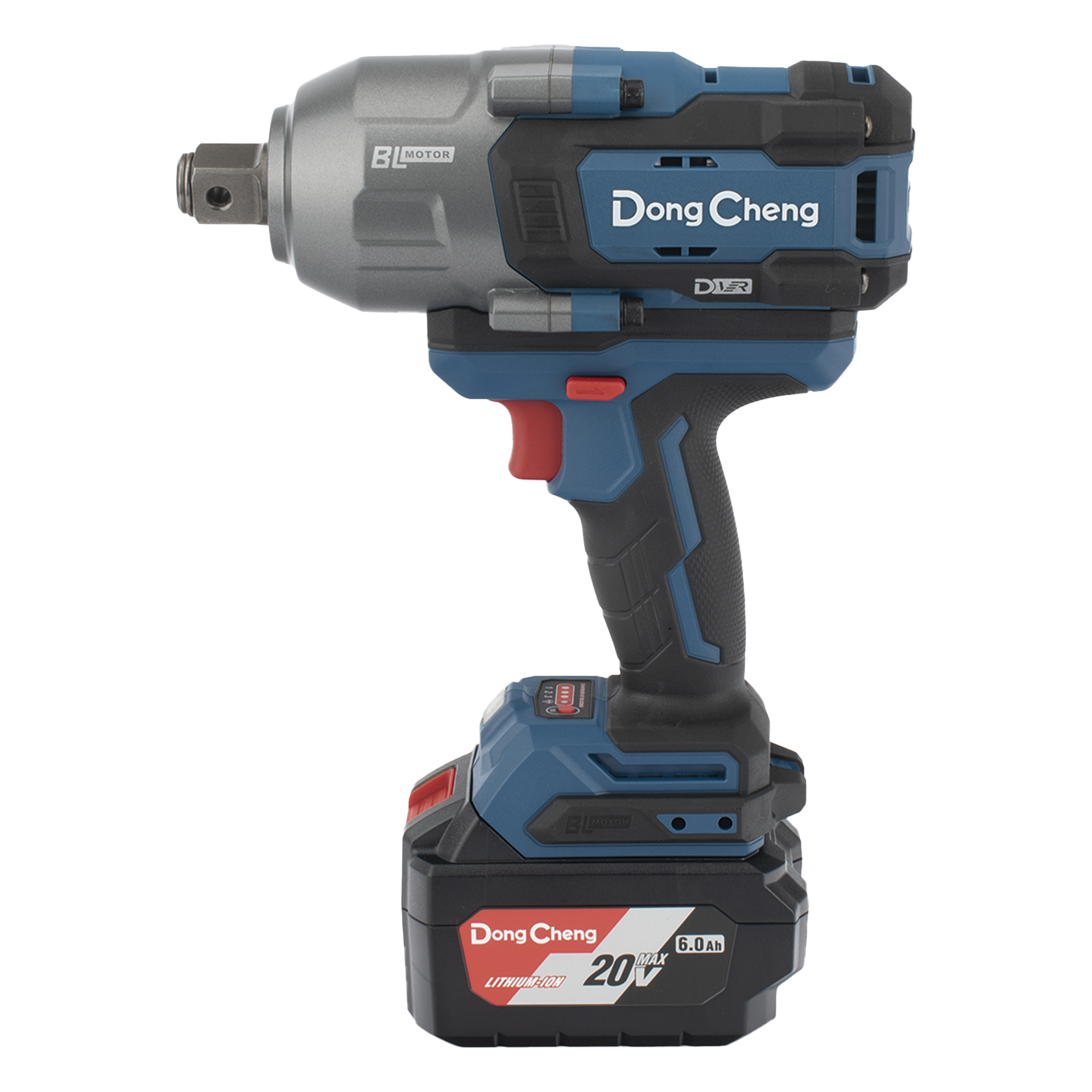 Llave de Impacto Inalámbrica / 20V / Entrada 3/4 in / Par Máximo 1700 Nm / 3 Velocidades / 2 Baterías 6.0 Ah