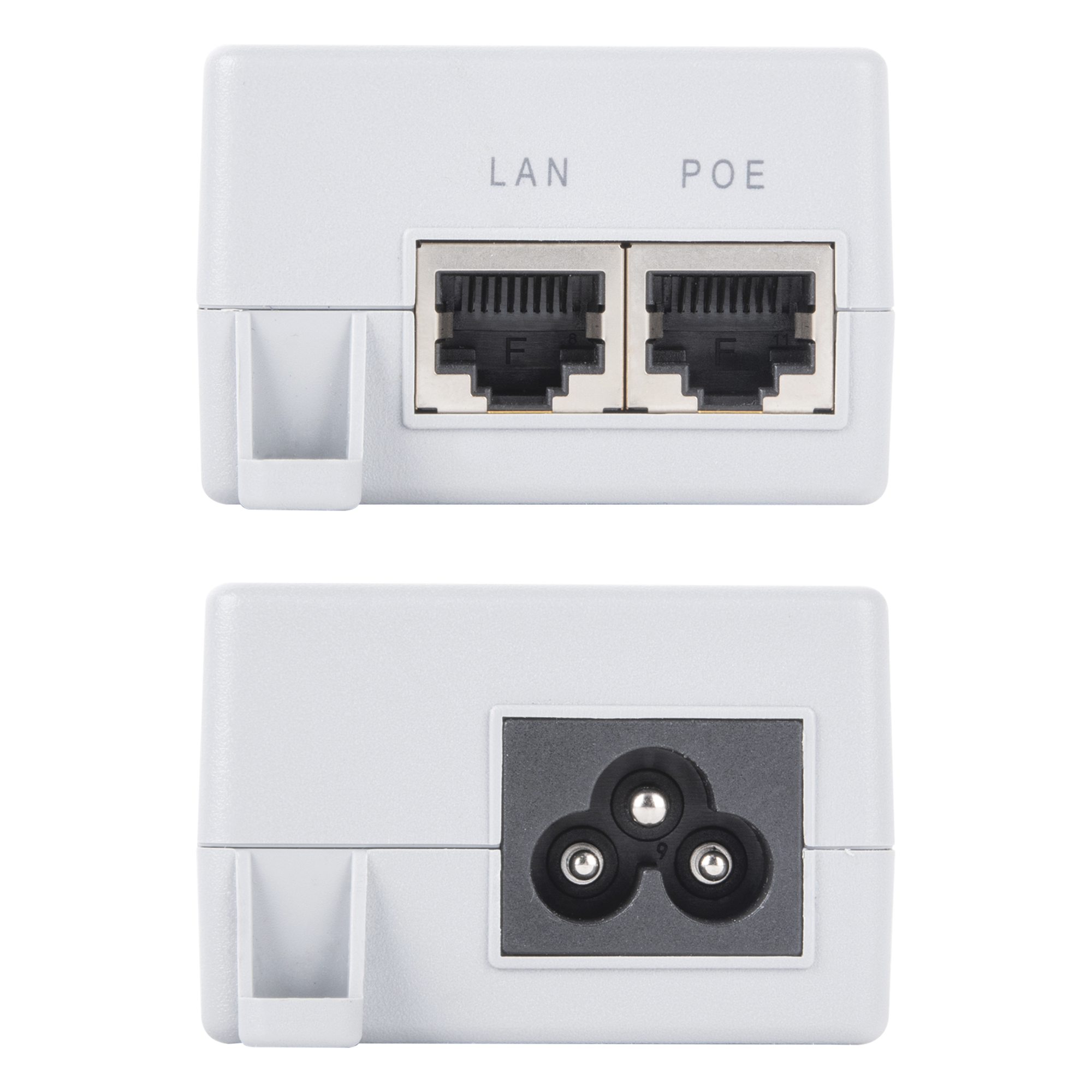 Inyector PoE Pasivo Gigabit / 24V CC / 0.5A / 100-240V Entrada / Montaje en Pared
