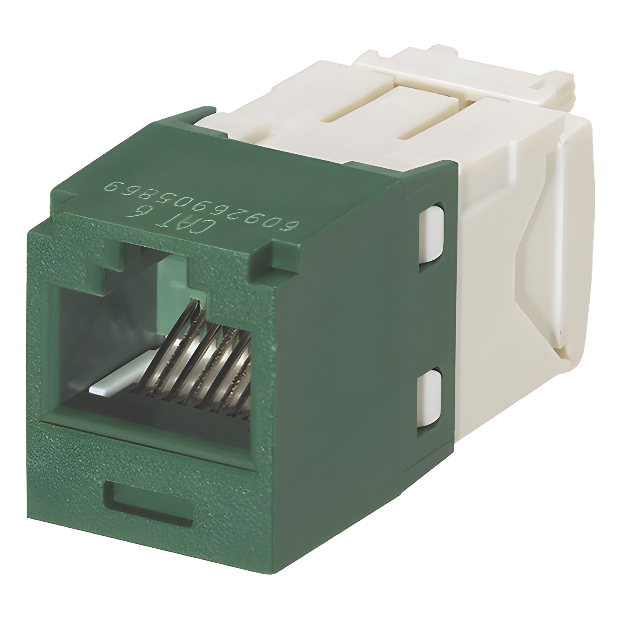 Conector Jack RJ45 / Categoría 6 / 8 Posiciones 8 Cables / Terminación Sin Impacto / Color Verde — PANDUIT · SKU CJ688TGGR