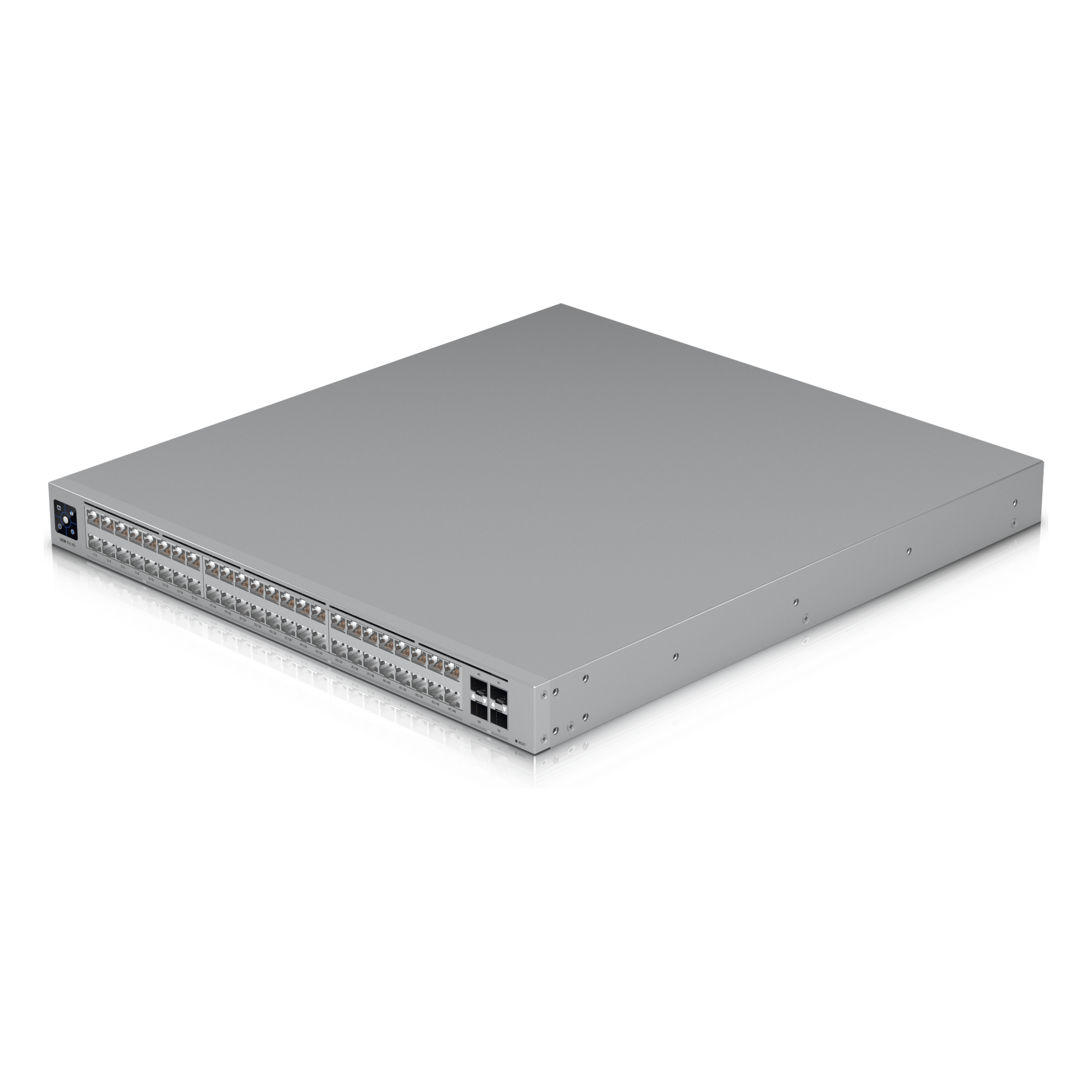 Switch Administrable / 48 Puertos / 32 × 10 GbE + 16 × 2.5 GbE / 4 × SFP28 25G / Capa 3 / 920 Gbps / Etherlighting™ / 1U Rack