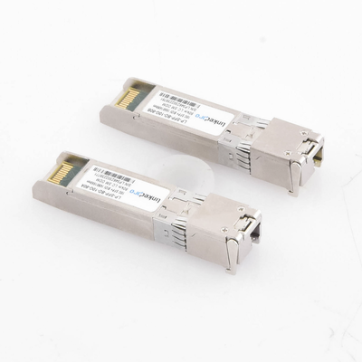 Transceptores Ópticos Bidireccionales SFP+ (Mini-Gbic) / Monomodo 1490 & 1550 nm / 10 Gbps / 10GBASE-BX / Conector LC/UPC Simplex / DDM / Hasta 80 km / 2 Piezas 