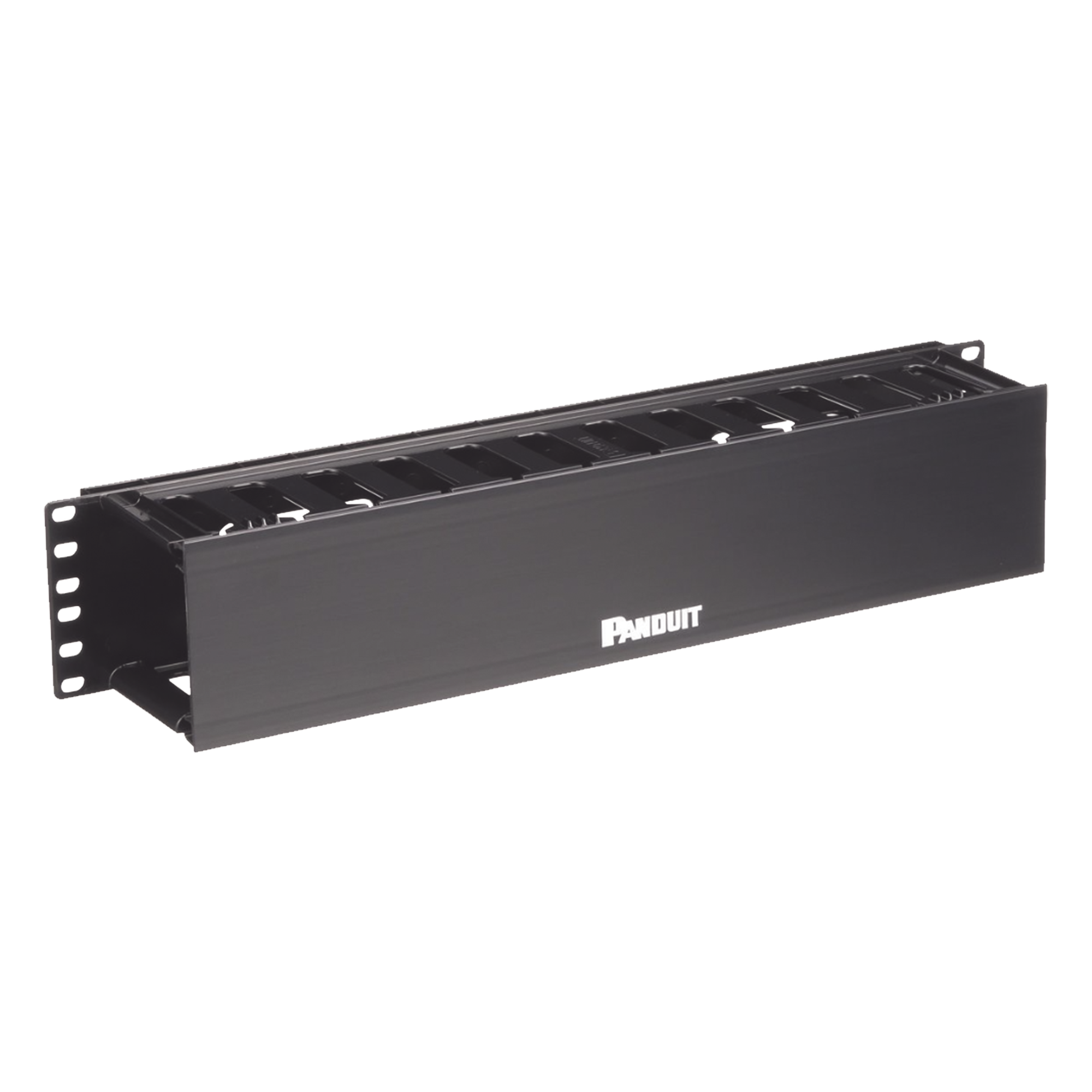Organizador de Cables Horizontal / Rack 19in / 2UR / Frontal / PatchLink / ABS