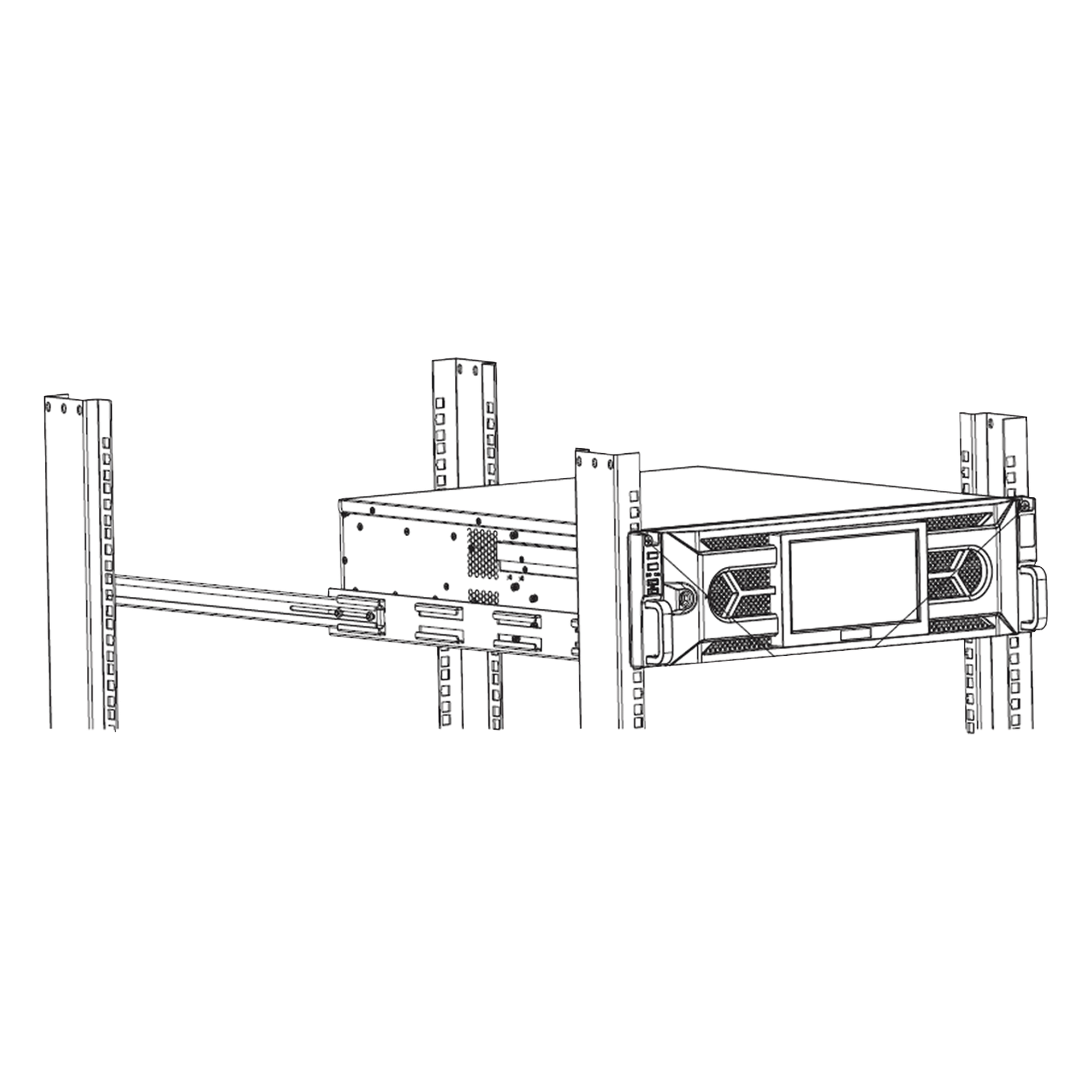 Soporte en Rack / 19 pulgadas / 4 postes / NVR de alta capacidad — HIKVISION · SKU DS-ADAPTER-RACK