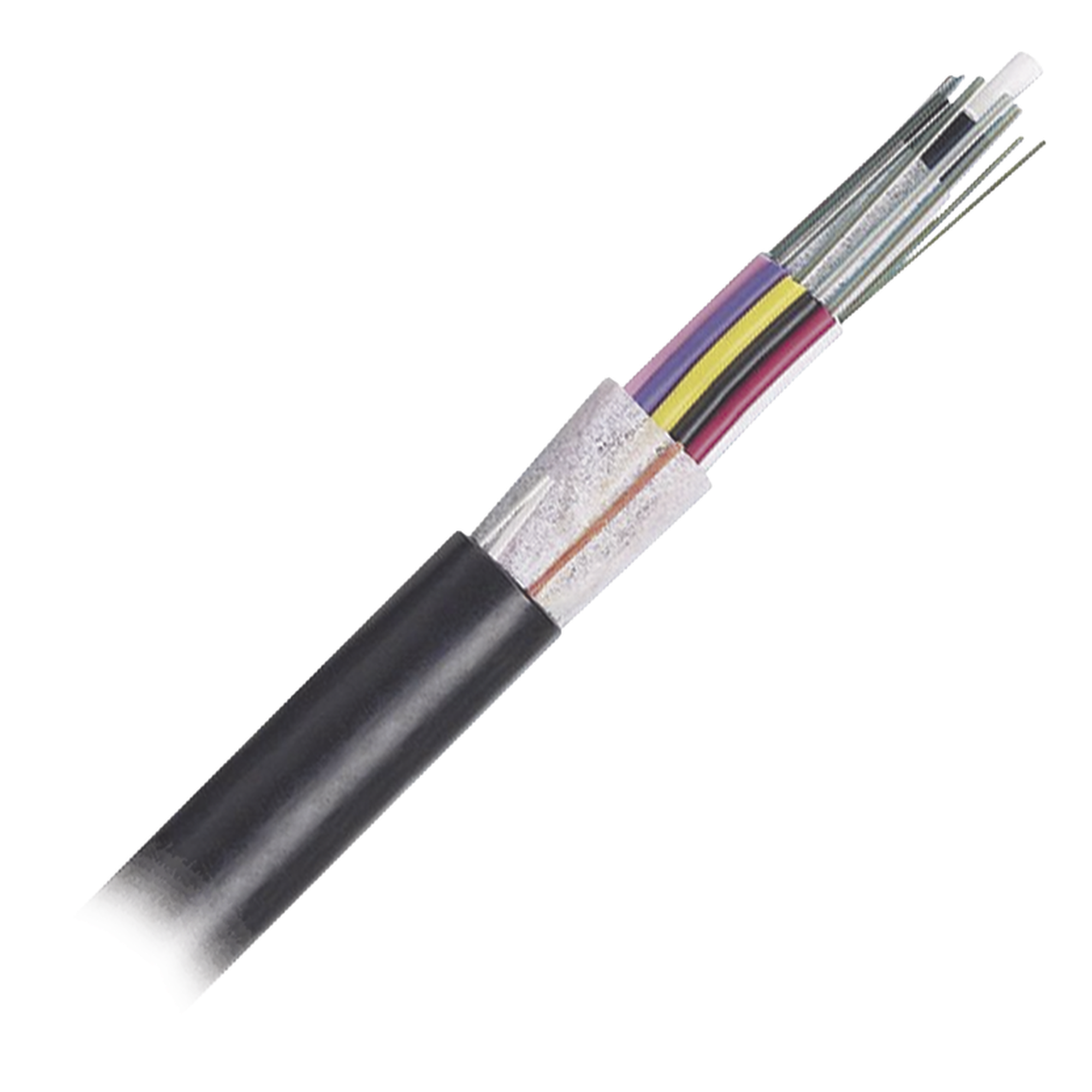 Cable de Fibra Óptica / 24 Hilos / OSP Planta Externa / Dieléctrico Sin Armadura / OM4 50/125 / MDPE / 0.3 m (1 ft) por unidad — PANDUIT · SKU FOTNZ24