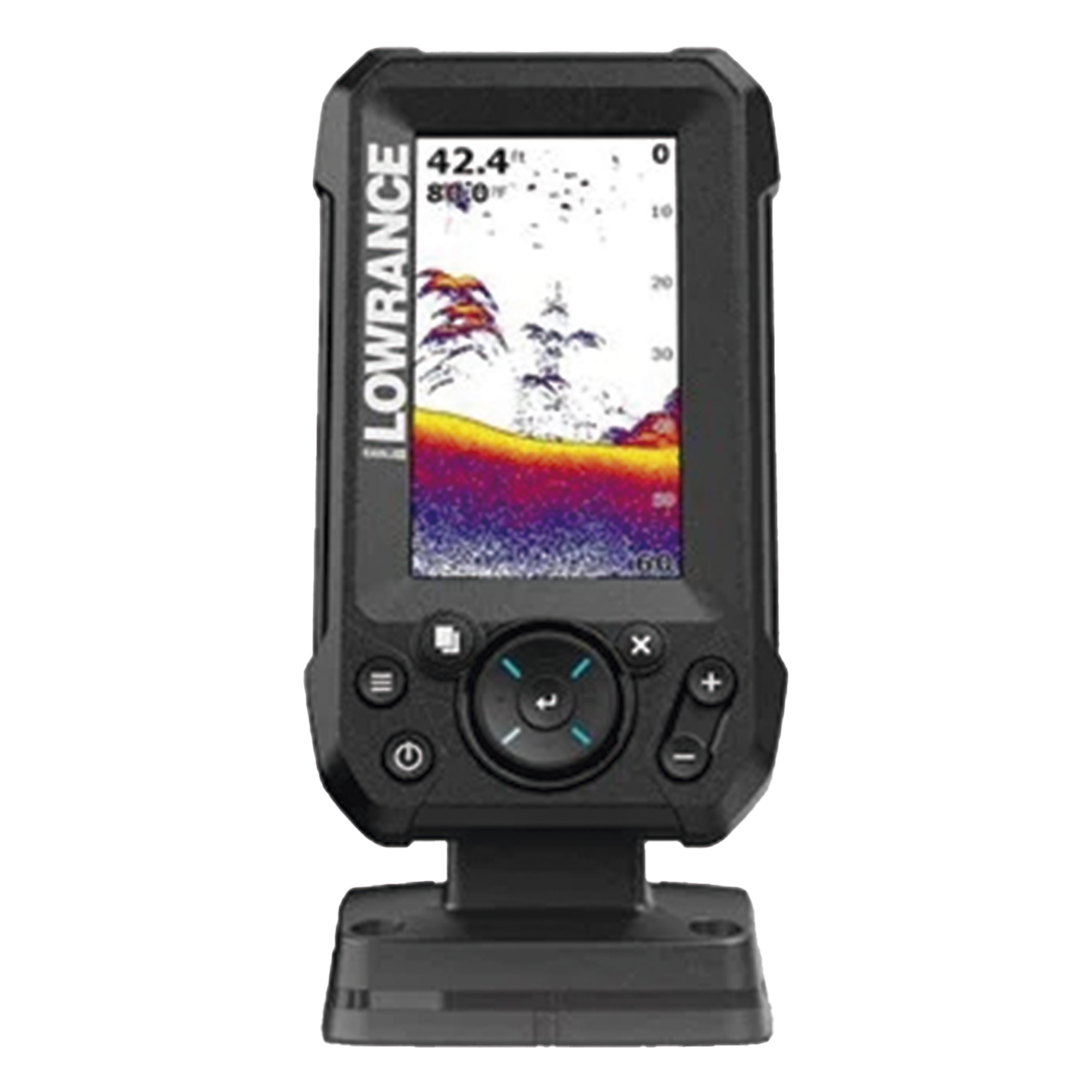 Ecosonda / Pantalla IPS 4 Pulgadas / 200 W RMS / Alcance 152 m (499 ft) / Transductor Bala Incluido / Conector Twist-Lock — LOWRANCE · SKU 000-16110-001