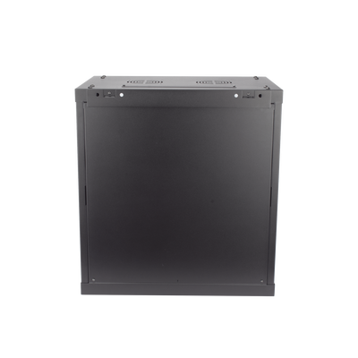 Gabinete para Montaje en Pared - Piso / Puerta de Cristal Templado / Cuerpo Fijo / 12 Unidades de Rack / 19" / Fabricado en Acero