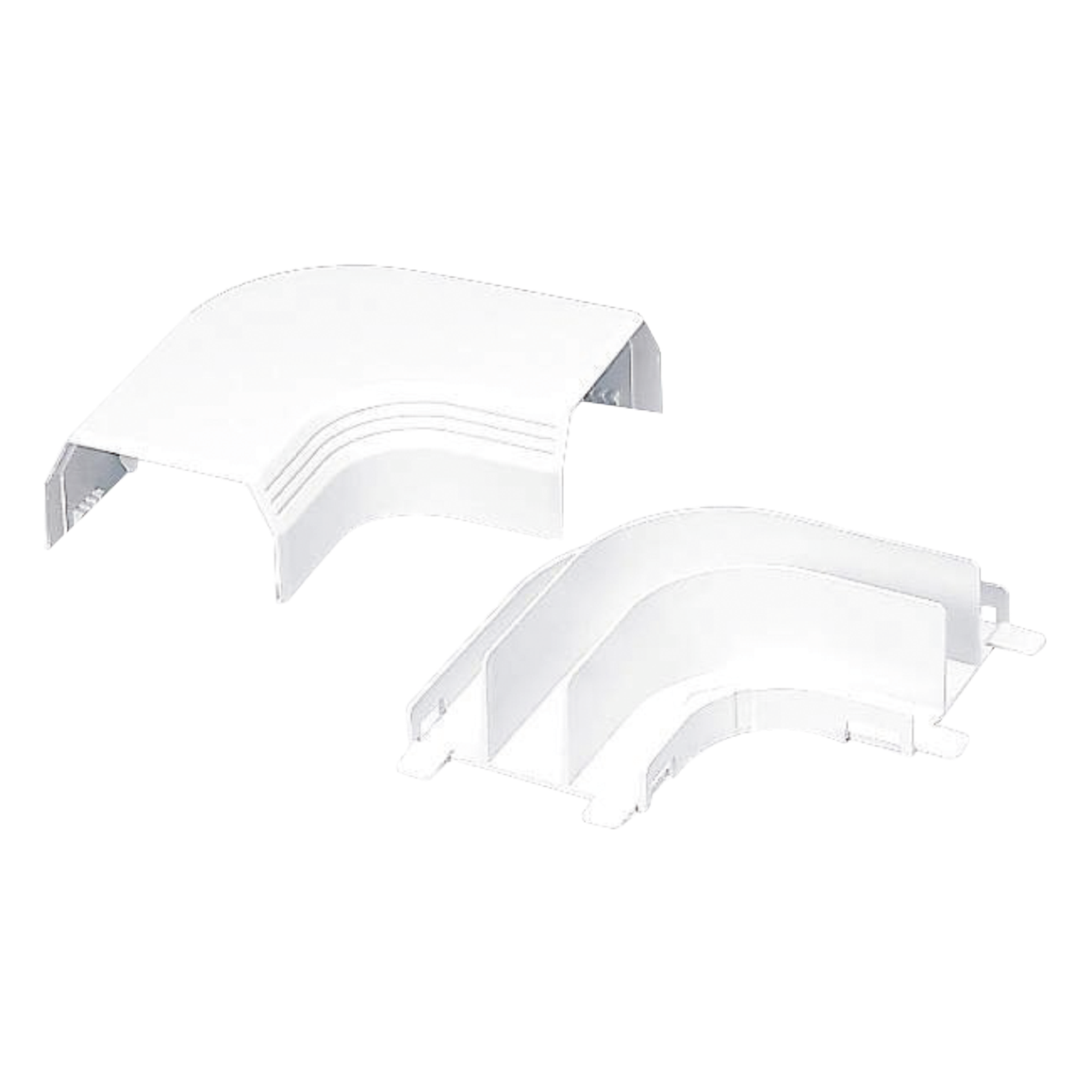 Curva de Radio Controlada / Canaleta T45 / PVC Rígido / UL94V-0 / 0 a 50°C / Blanco Mate — PANDUIT · SKU T45RAIW