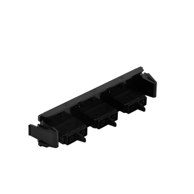 Placa Acopladora de Fibra Óptica Quick-Pack, Con 3 Conectores SC Duplex (6 Fibras), Negro