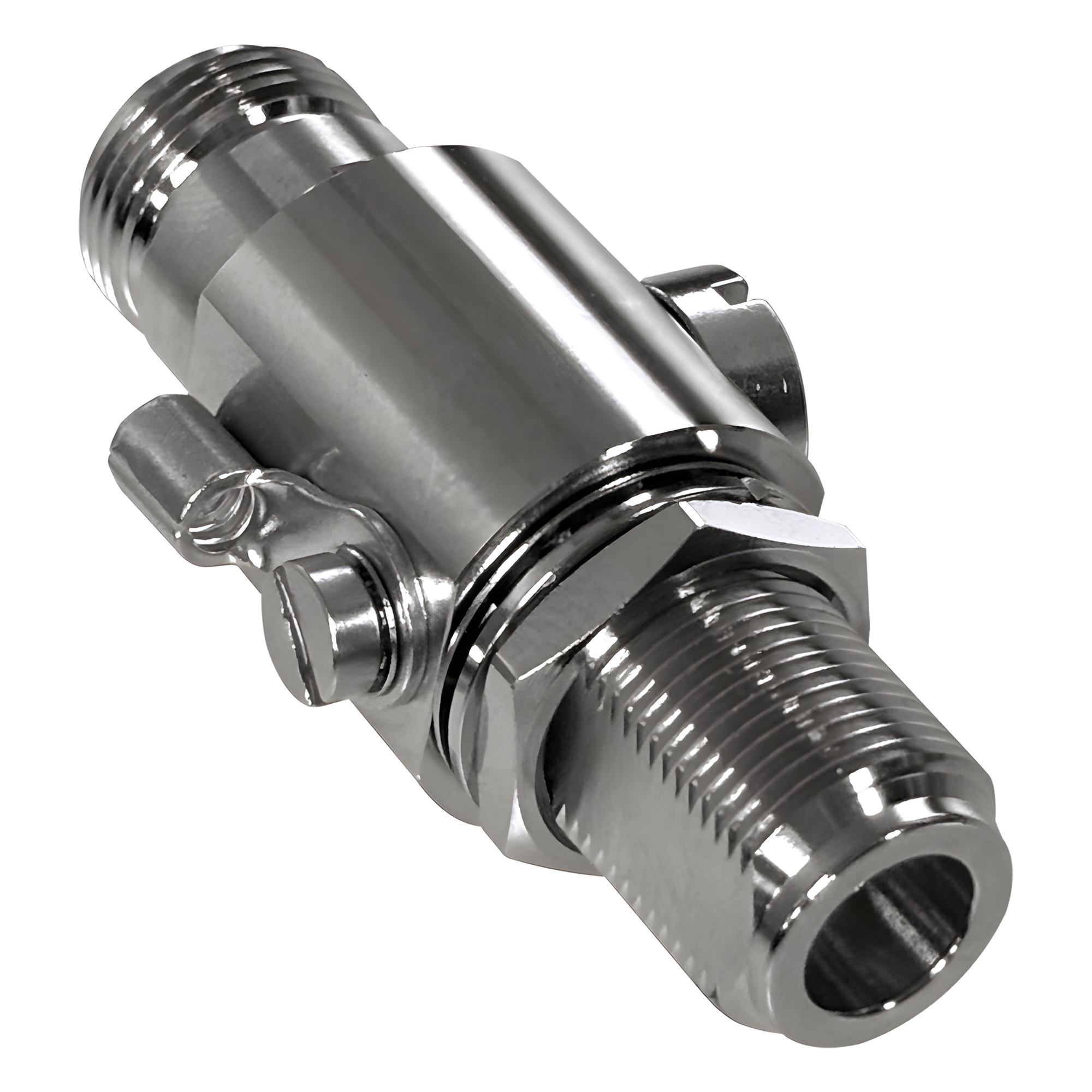 Protector Contra Descargas Eléctricas / DC a 5.8 GHz / Impedancia 50Ω / Bidireccional / Tubo de Gas 90V / Conectores N Hembra