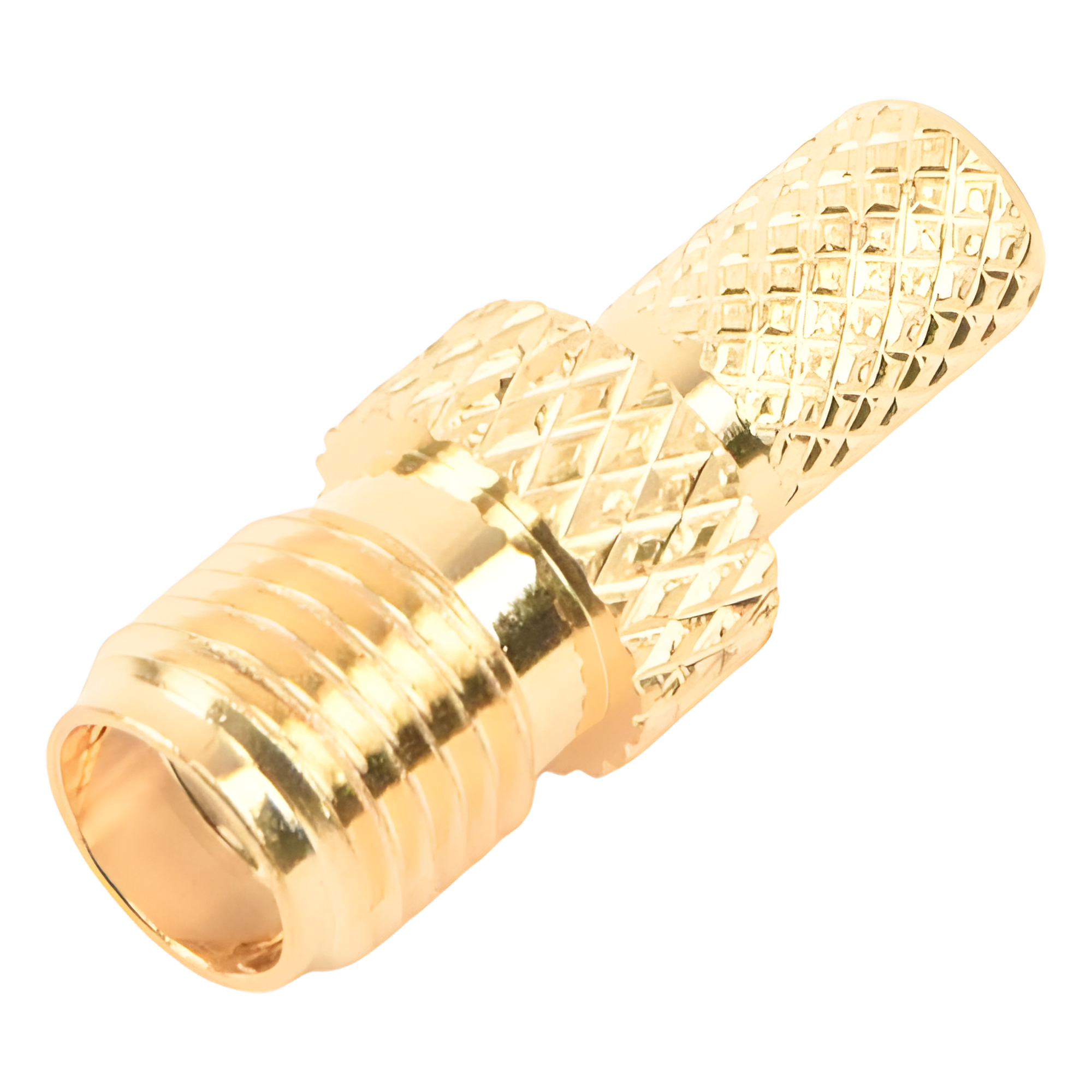 Conector Coaxial SMA / Hembra Inverso / Anillo Plegable / Cable RG-58/U / Recubrimiento Oro / Aislante Teflón