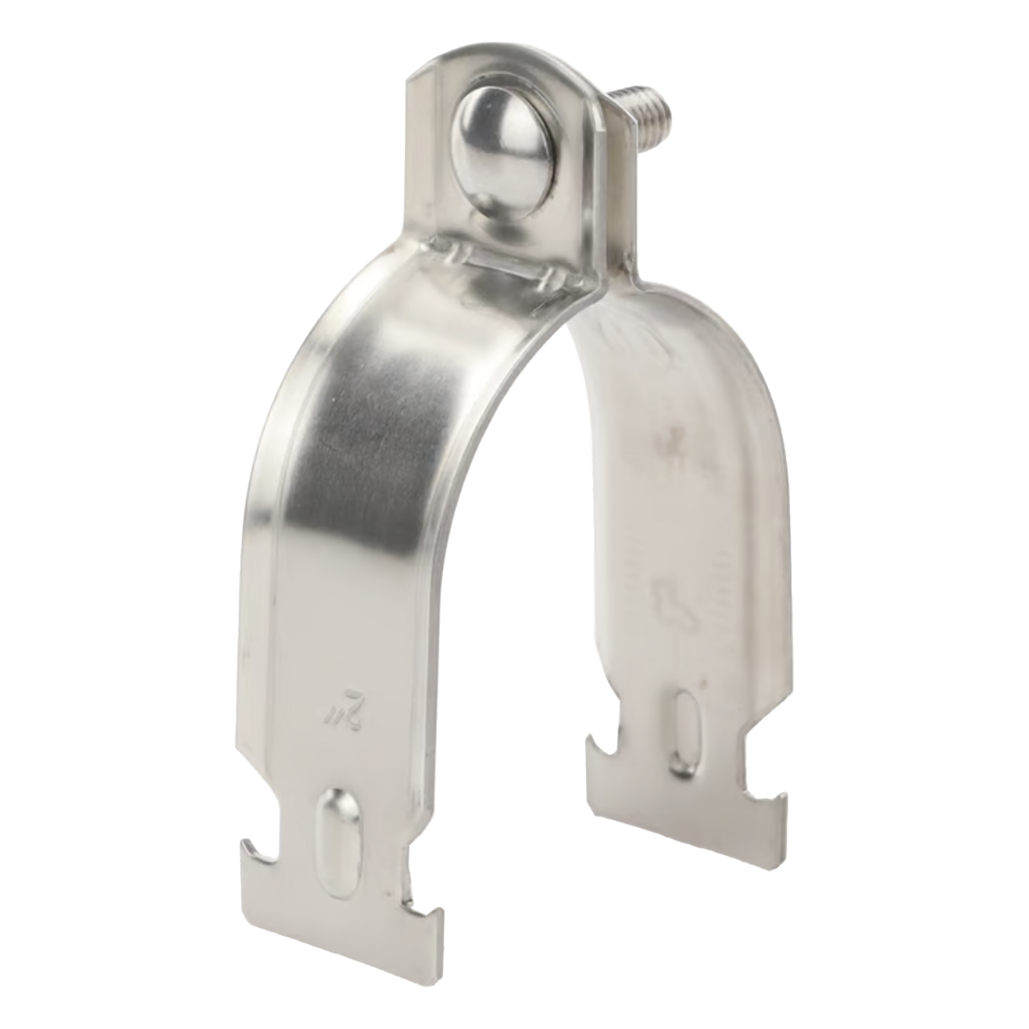 Abrazadera Strut / Acero Inoxidable 304 / 2" (50.8 mm) / Tubo 60 mm / Incluye Tornillo M8 / ISO 9001:2015 — SYSCOM TOWERS · SKU STRUT-STRAP2