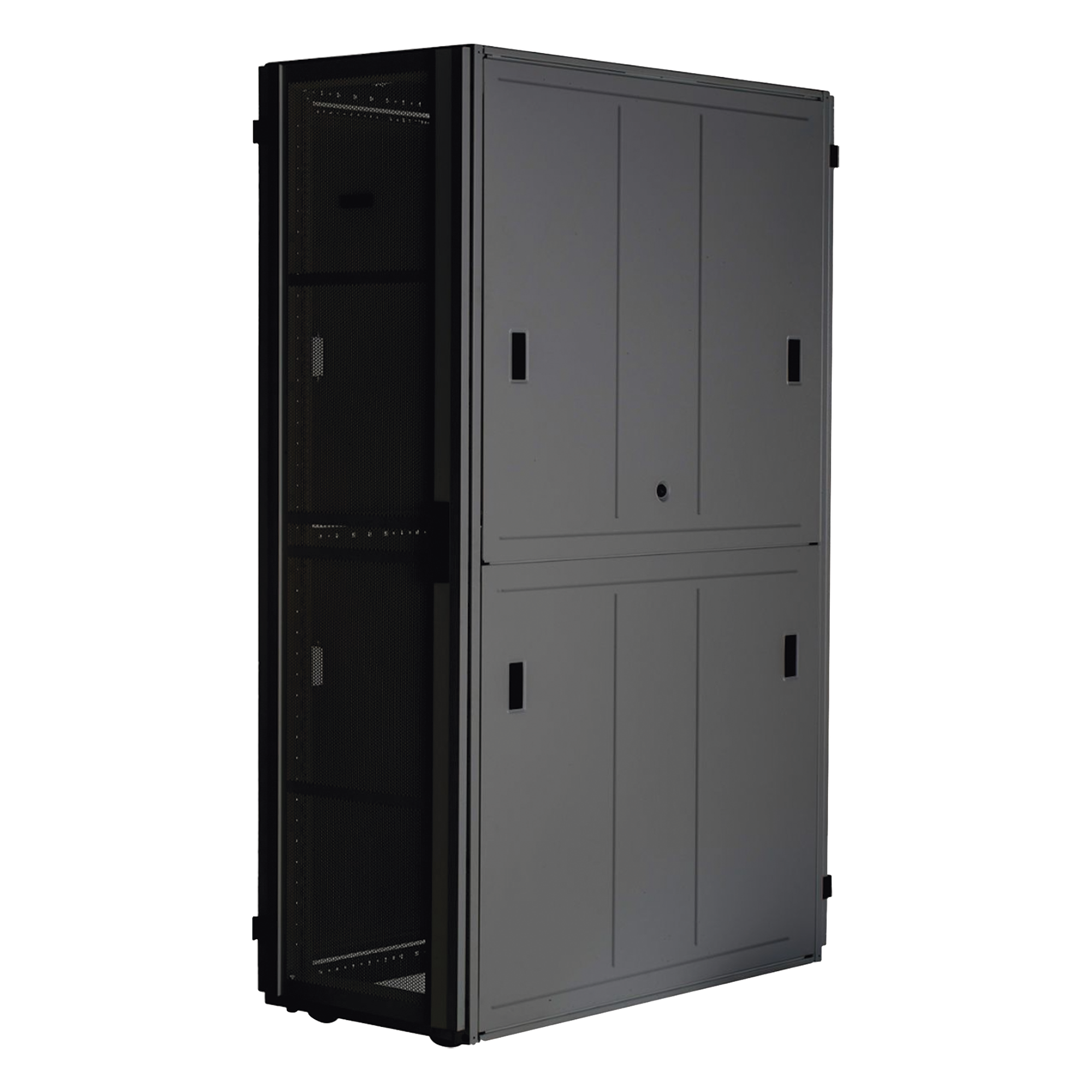 Gabinete para Centros de Datos / 42 UR / 800 mm Ancho / 1070 mm (3.5 ft) Profundidad / Acero Soldado / Ventilación 80% Perforada / Carga Estática 1588 kg (3500 lb) — PANDUIT · SKU XGL84212B