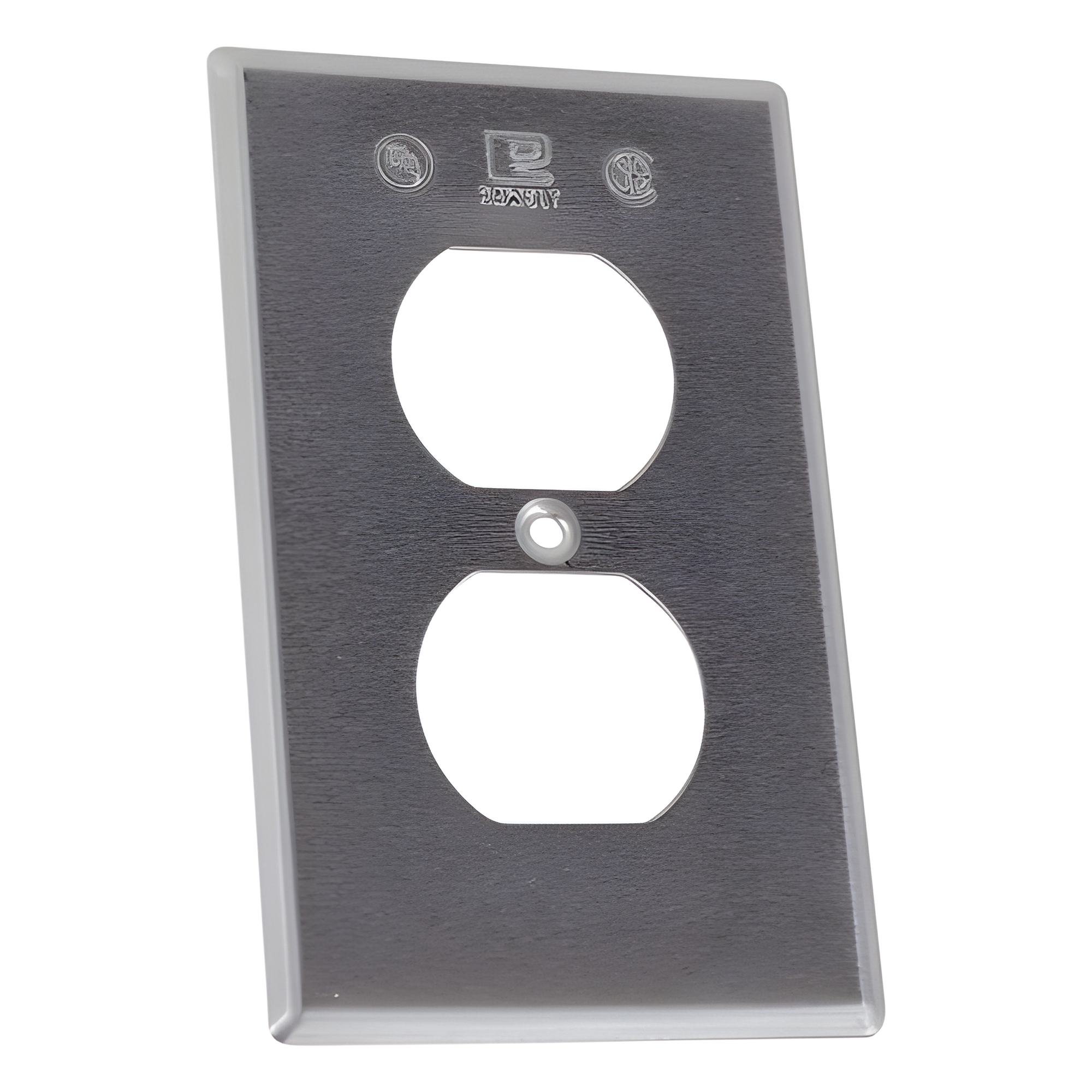 Tapa para Contacto Dúplex / Aluminio Inyectado a Presión / 1.02 mm Espesor / A Prueba de Intemperie / UL y CSA / Uso Comercial y Residencial — RAWELT · SKU TR-0422