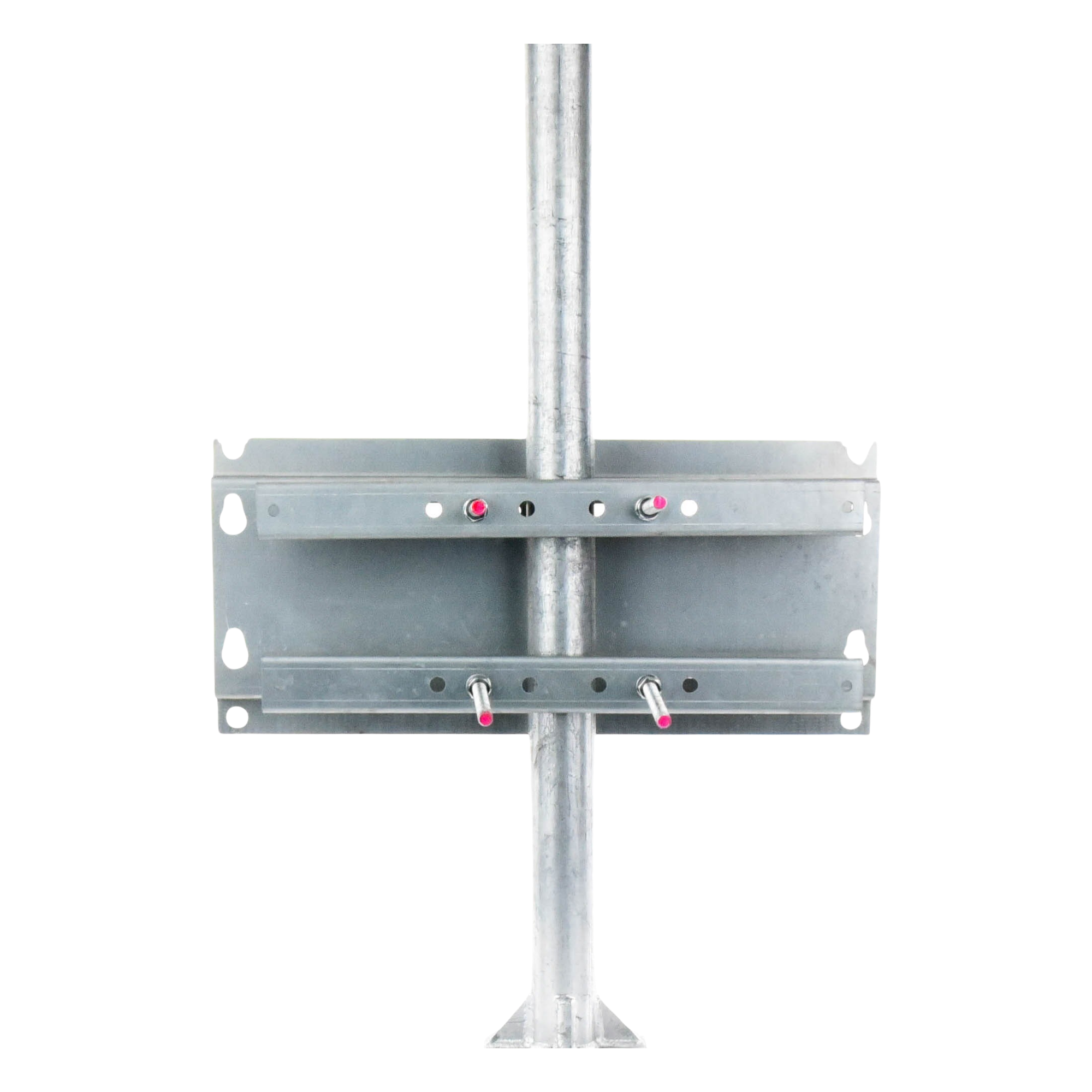 Herraje de Fijación / Montaje en Pared, Poste o Torre / Tornillos 250 mm / Compatible con Gabinete 9U