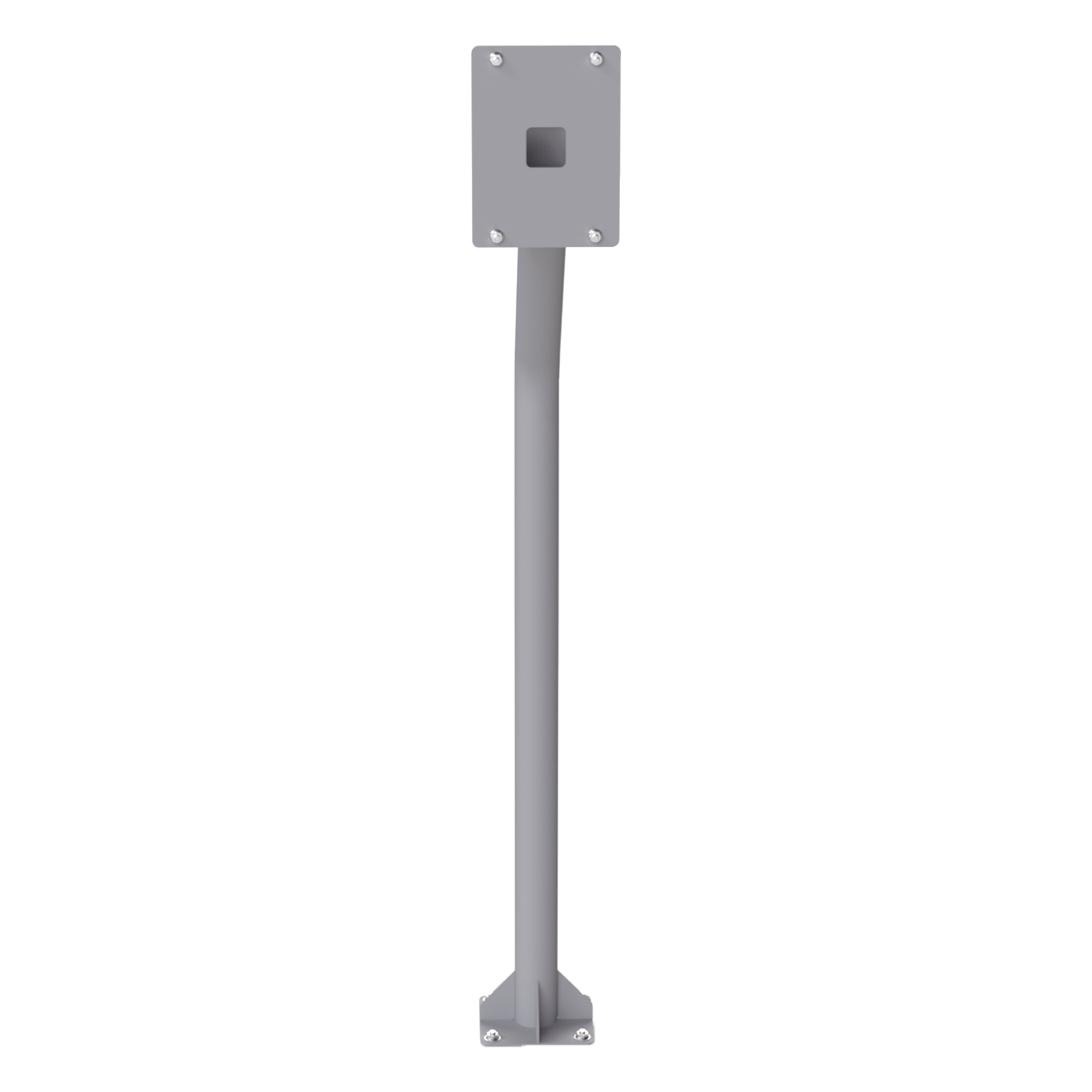 Poste Tubular para Cubierta de Videoportero / Altura 1.2 m (3.9 ft) / Acero Calibre 11 / Recubrimiento Electrostático Gris / Peso 3.1 kg — EPCOM INDUSTRIAL · SKU POSTE-INT