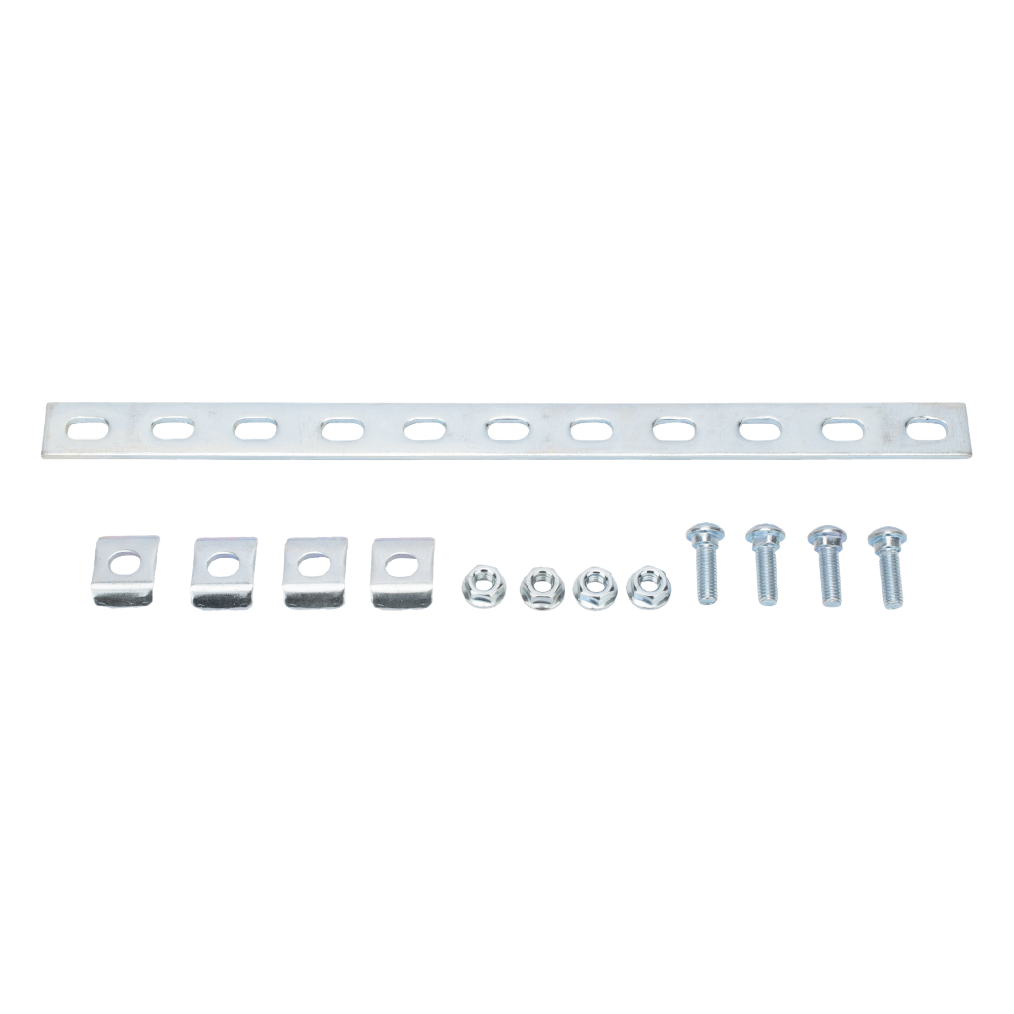 Kit de uniones y derivaciones para charola / Acero al carbono / Acabado electrozincado 15-20 μm / 4 clemas / Clip ED275 — CHAROFIL · SKU MG-51-KIT4EZ