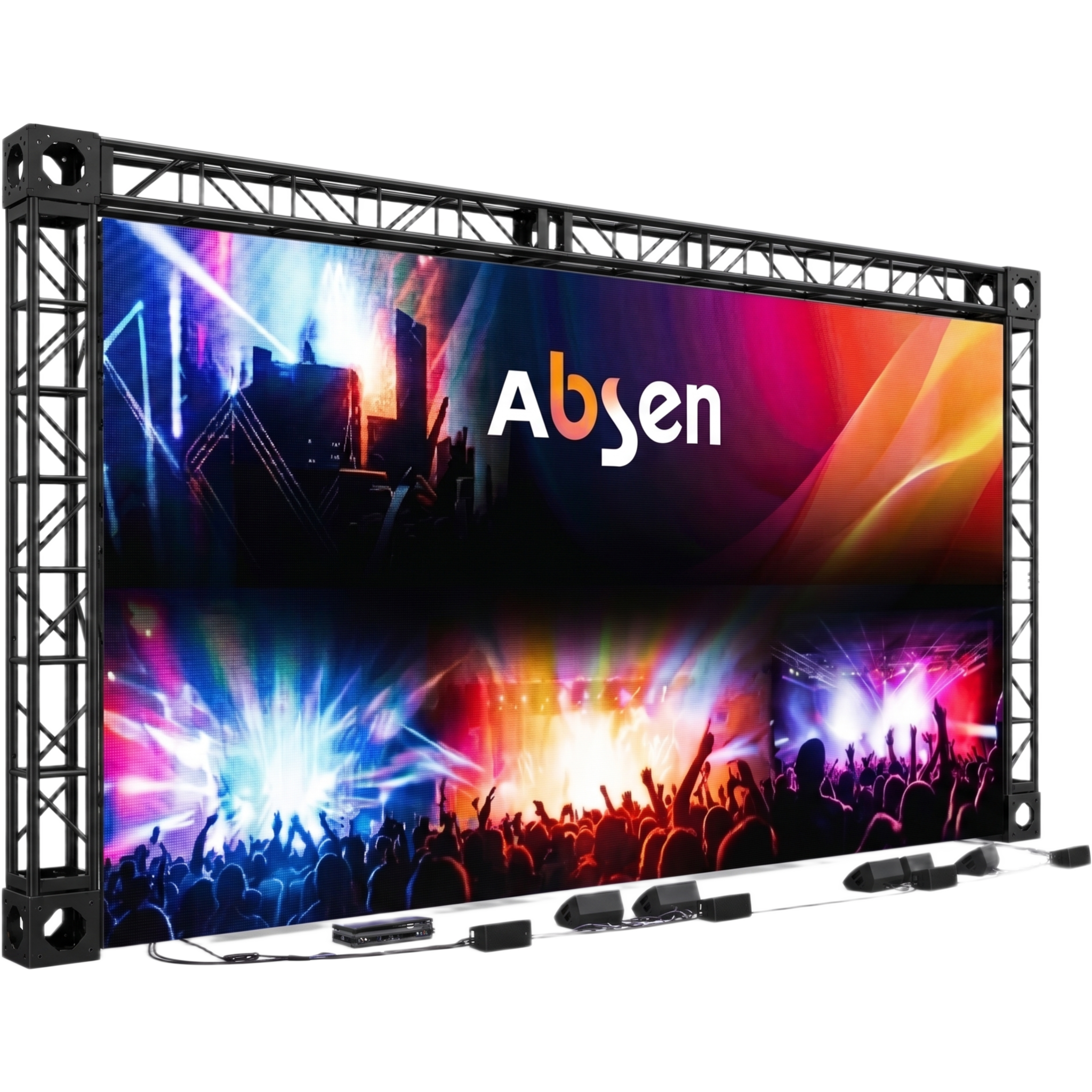 Videowall LED Interior / 6 m² (64.6 ft²) / Pixel Pitch 2.6 mm / 1000 nits / Tasa de Refresco 7680 Hz / 24 Gabinetes 500 x 500 mm — ABSEN · SKU AB-26-INT/6M2