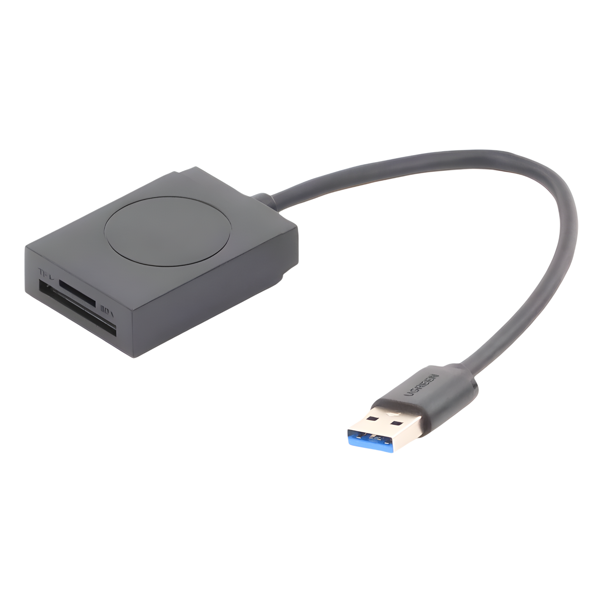 Lector de tarjetas USB-A 3.0 a MicroSD (TF) / SD | 5Gbps | Soporta hasta 2TB | Soporta Windows/Mac OS/Linux/Android | Lectura de Tarjetas Simultánea | No Requiere Controlador | Cable de 15cm.