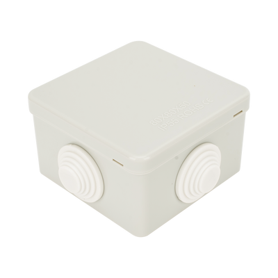 Caja de Derivación Exterior / IP55 / IK07 / 4 Entradas / ABS Antiflama / 80 x 80 x 50 mm — LINKEDPRO · SKU LP-WBX-80