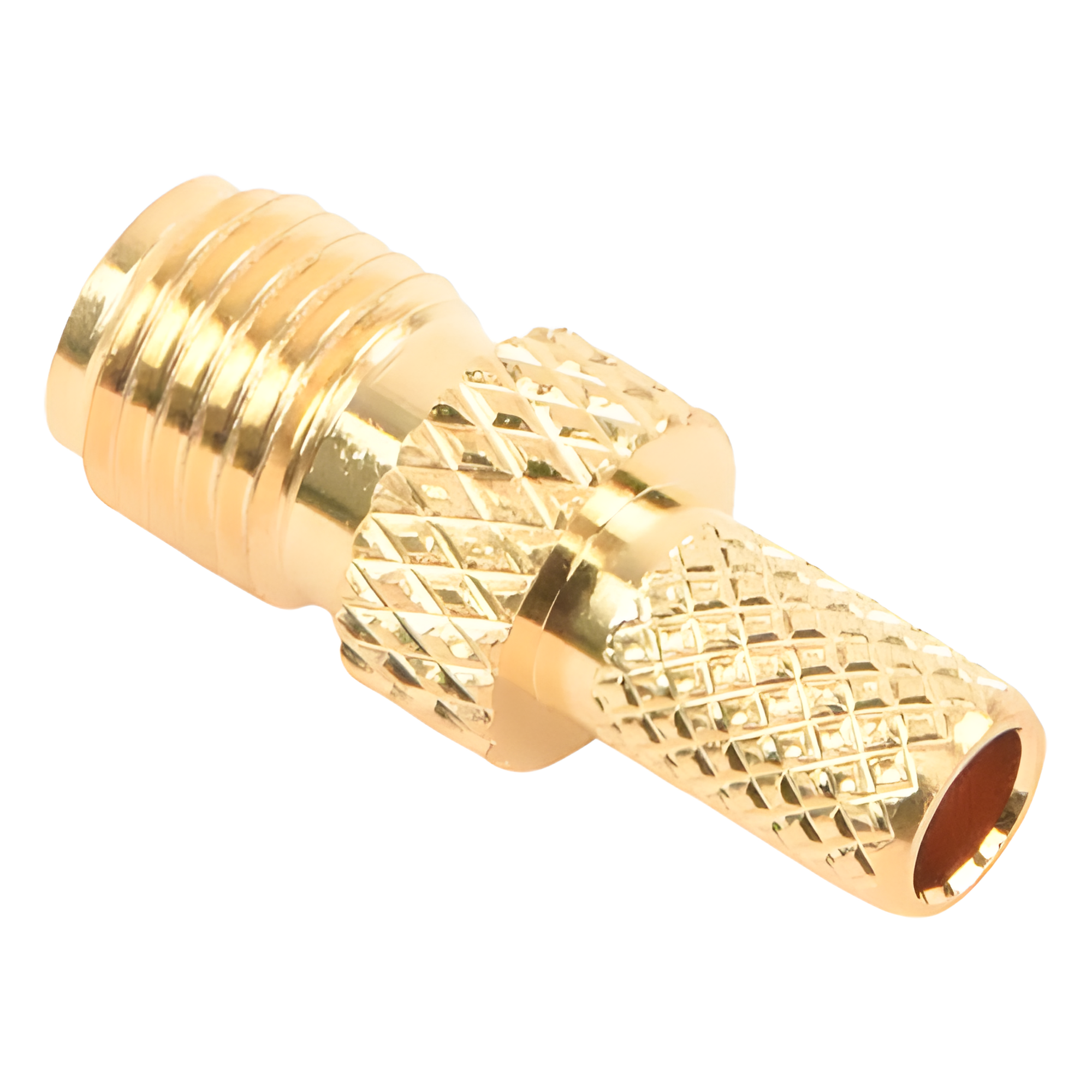 Conector Coaxial SMA / Hembra Inverso / Anillo Plegable / Cable RG-58/U / Recubrimiento Oro / Aislante Teflón