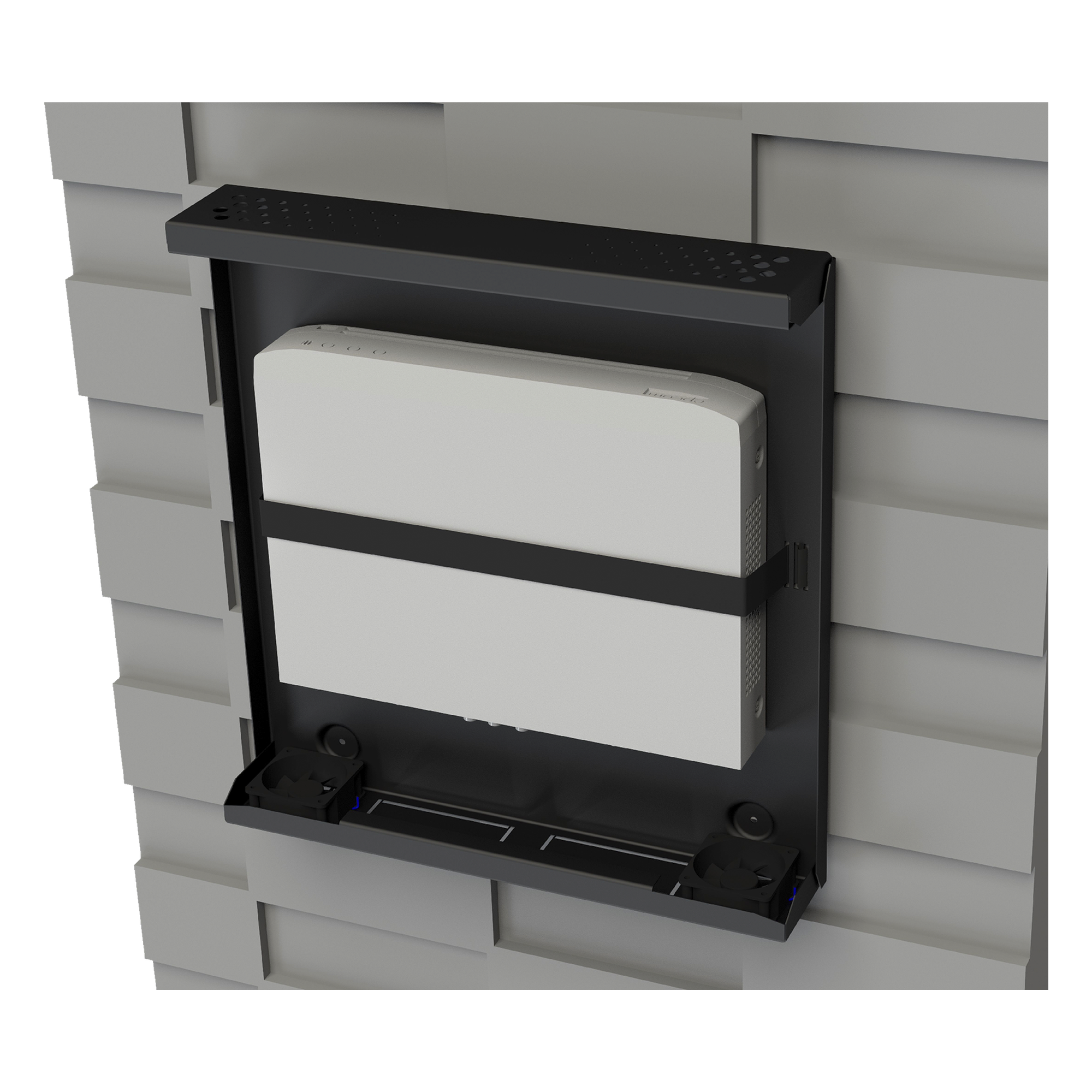 Gabinete Metálico de Seguridad para DVR/NVR, Ancho 396 mm x 78 mm de Alto x 