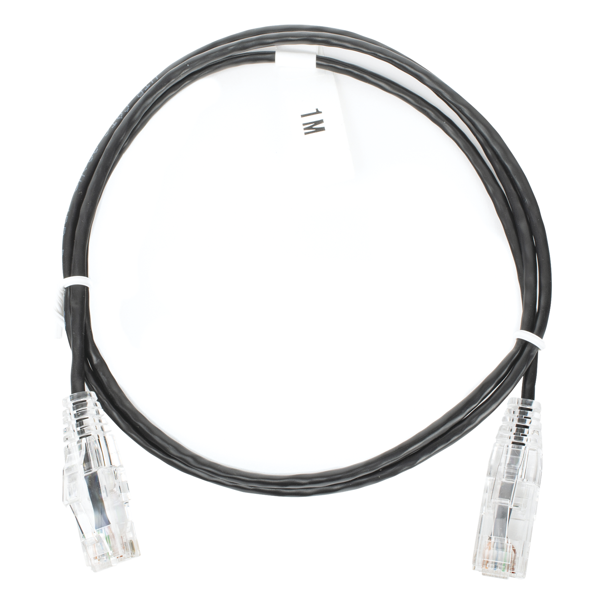 Cable de Parcheo Slim UTP Cat6 / 1 Metro (3.28 Pies) / 28 AWG / Negro / 1 Gbps+ — LINKEDPRO BY EPCOM · SKU LP-UT6-100-BK-28