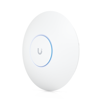 Punto de Acceso UniFi WiFi 6E Enterprise, alta densidad, hasta 600 usuarios, Mu-MIMO 4x4, bandas 2.4/5/6 Ghz, (1) puerto RJ45 2.5G (POE+ no incluido)