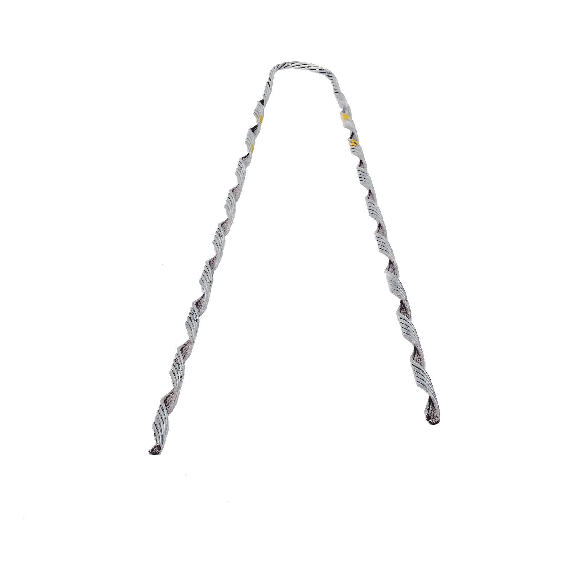 Remate Preformado para Fibra Óptica / Acero Galvanizado / Mensajero 6.3 mm (1/4") / Tensión 4233 kg / Longitud 635 mm (25") / Pierna Dispareja