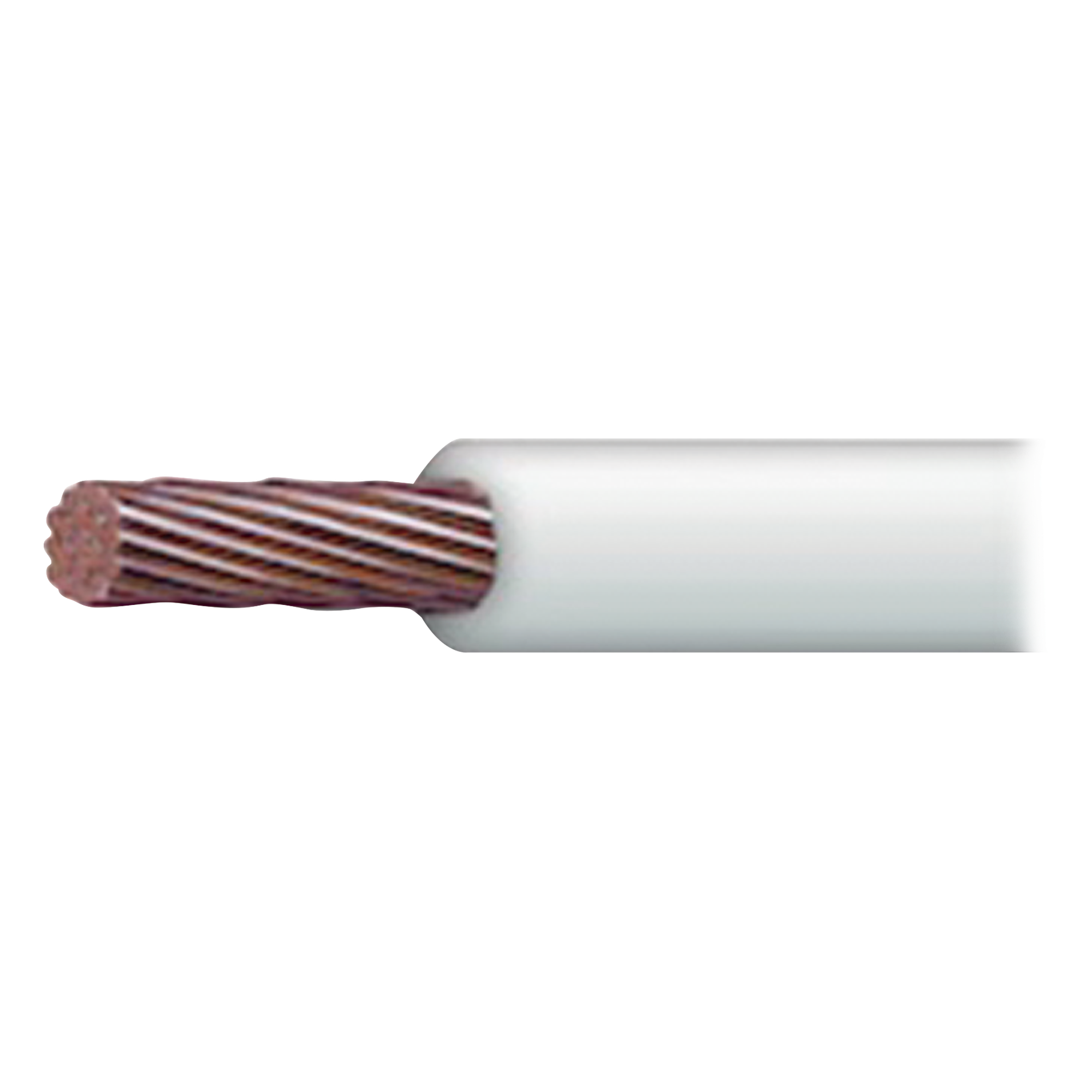 Cable THW-LS / Calibre 10 AWG / 19 Hilos / 90°C Seco / 75°C Mojado / Bobina 100 m (328 ft) — INDIANA · SKU SLY-304-WHT/100