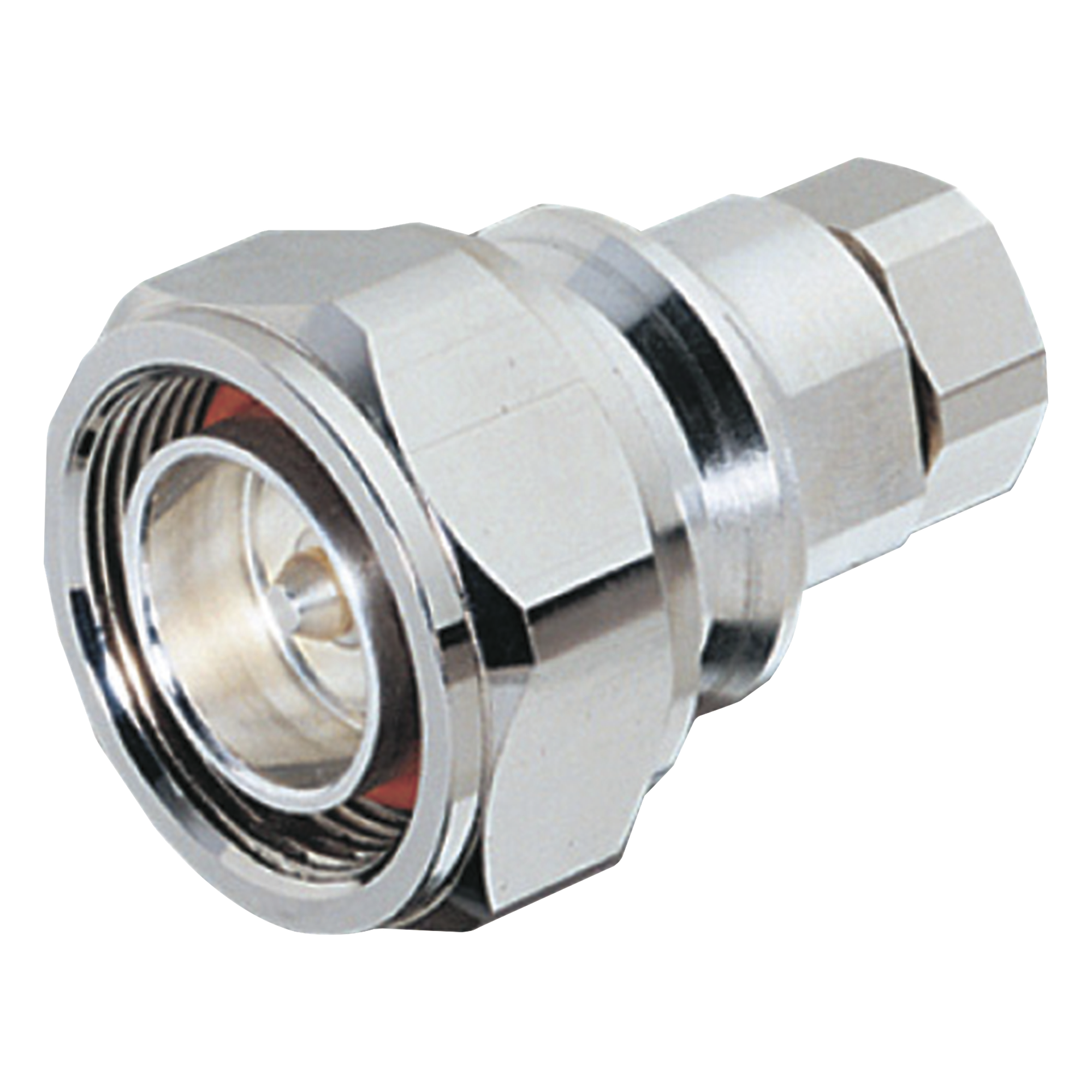 Conector Coaxial DIN 7/16 Macho / 50 Ohm / 0-7500 MHz / 1.0 kW @ 900 MHz / IMD -120 dBm / 884 Vrms — ANDREW / COMMSCOPE · SKU F4PDMV2-C