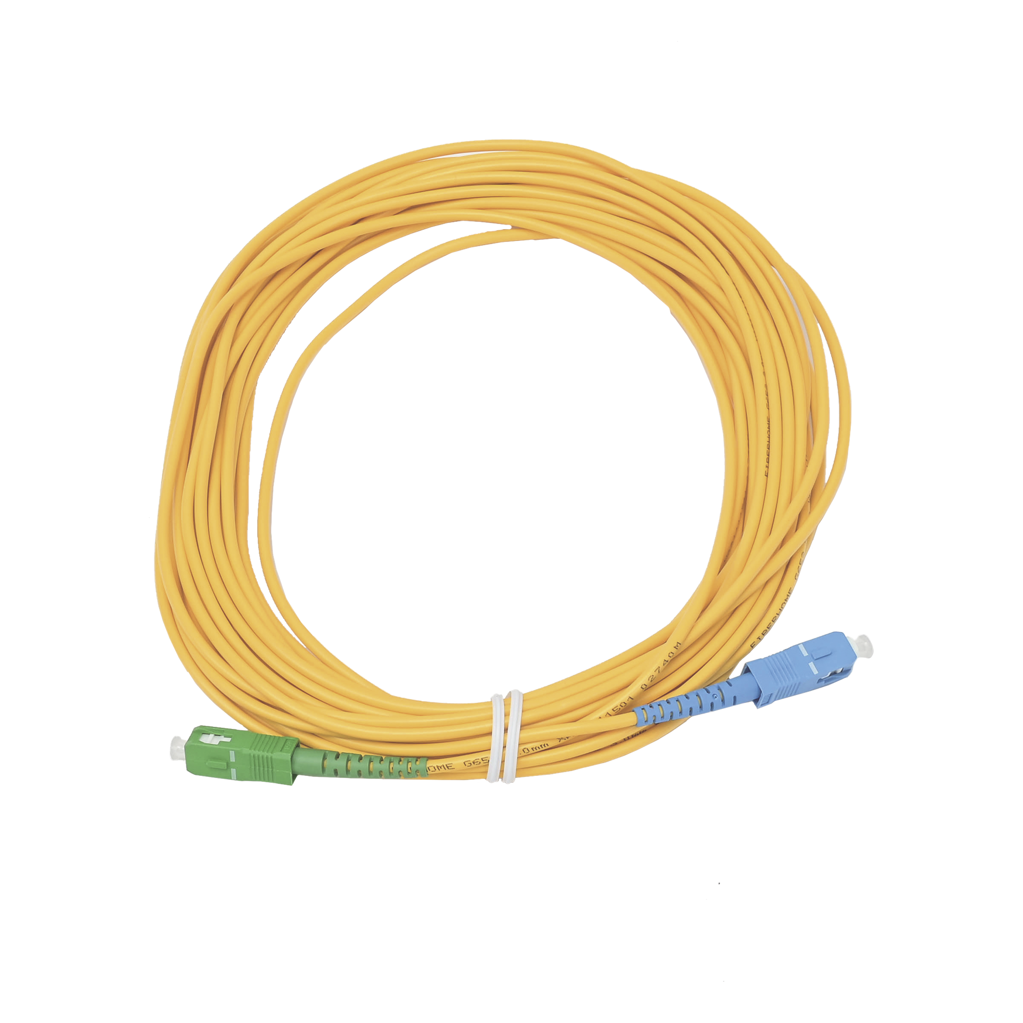 Jumper de Fibra Óptica Simplex, Monomodo, con Conectores SC/UPC-SC/APC, de 10 Metros (32.81 Pies)