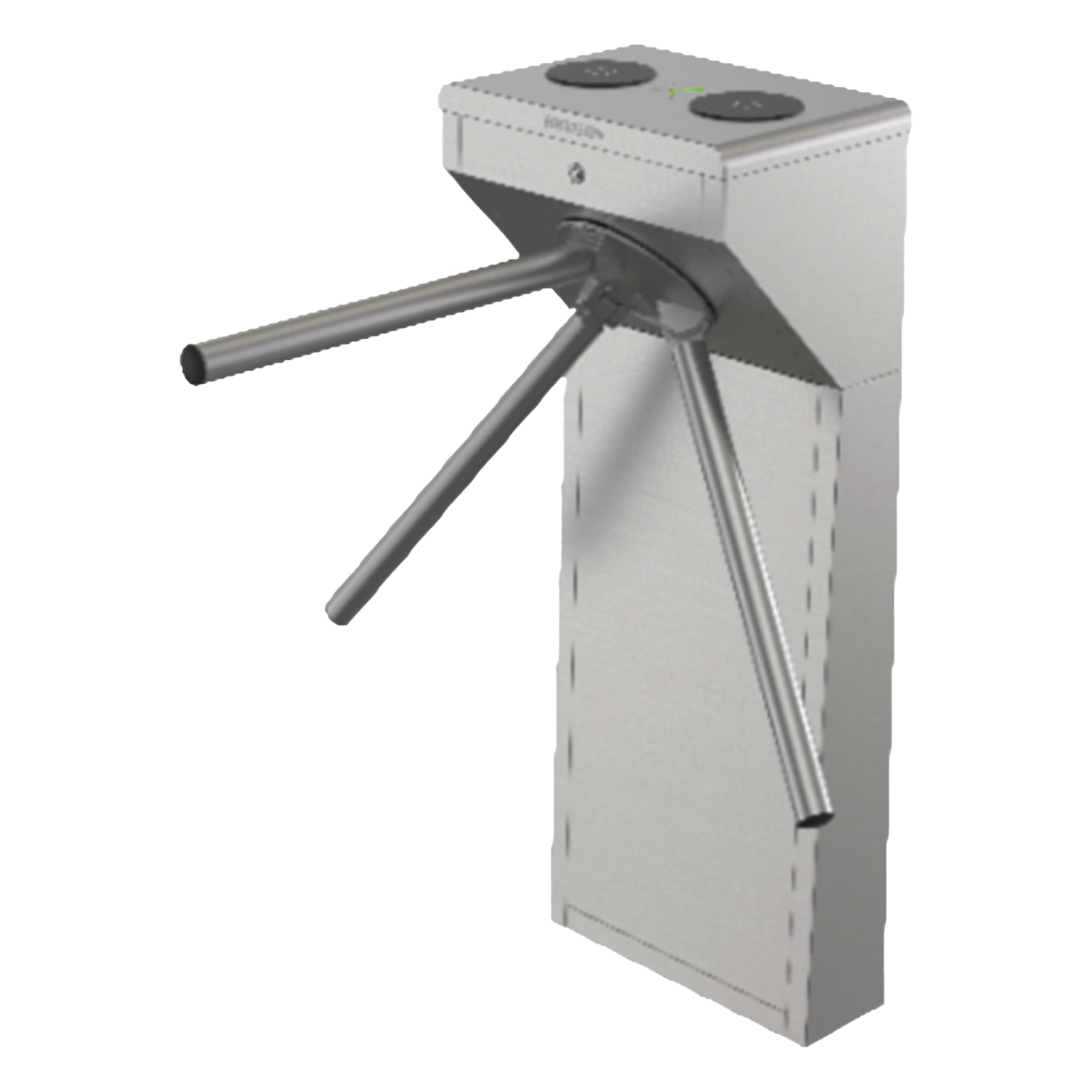 Torniquete Trípode Bidireccional / Acero Inoxidable SUS304 / 2 Millones MCBF / Carril 55 cm (21.7 in) / Apertura Emergencia Automática / LED Dirección / 110 VCA / -20°C a 65°C — HIKVISION · SKU DS-K3G200BLX-R/DM55