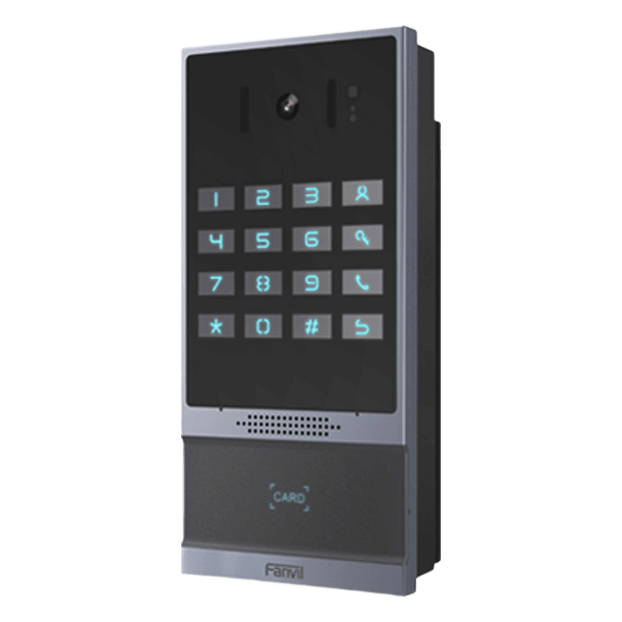 Videoportero SIP / 2 Megapixel / IP66 e IK07 / Teclado Iluminado / 10,000 Tarjetas RFID / PoE / 2 Relevadores — FANVIL · SKU I64