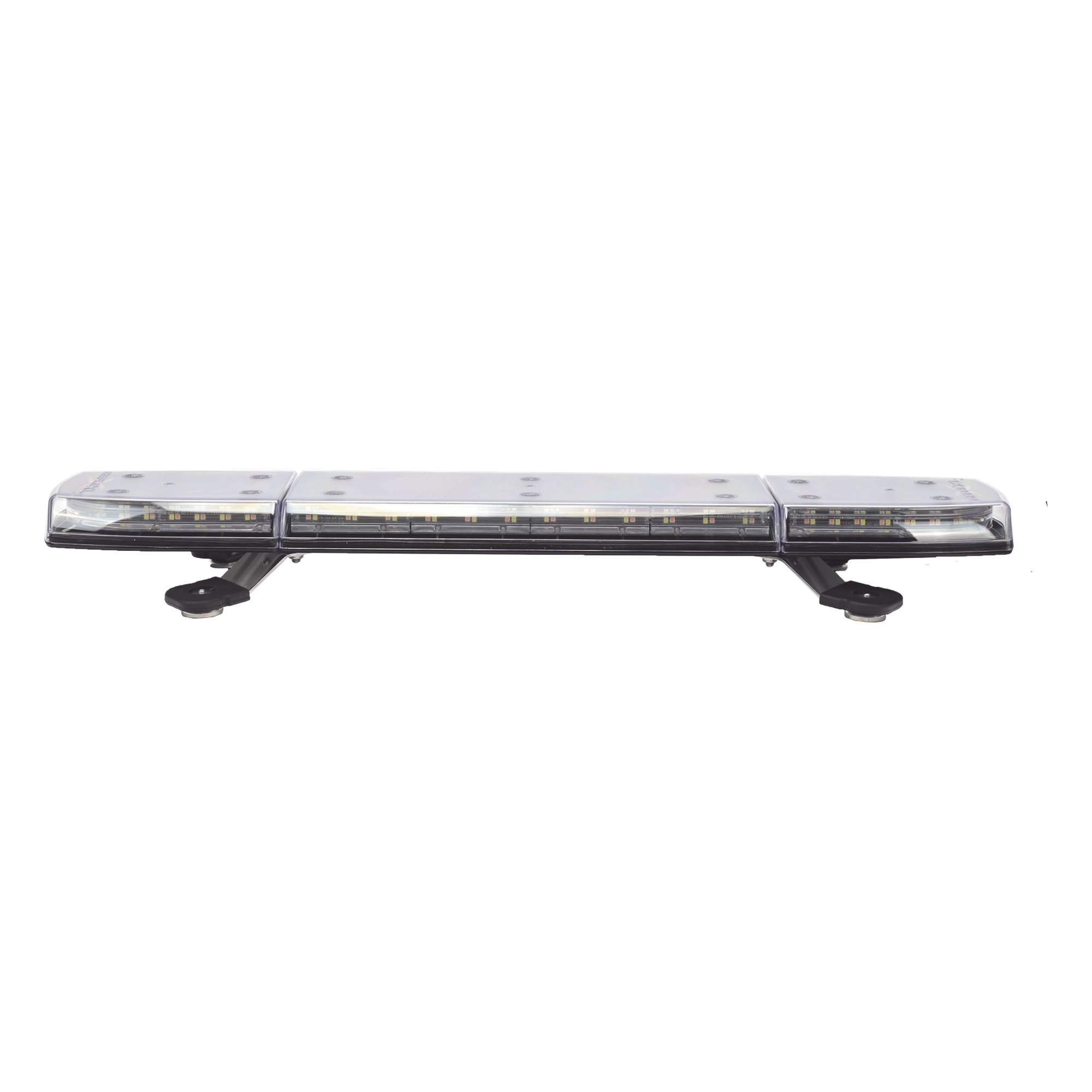 Mini Barra de Luces LED / 144 LED / Dual Color Ámbar/Blanco / 24 Pulgadas / Lente Transparente / Montaje Magnético y Permanente / IP69K / SAE Clase I