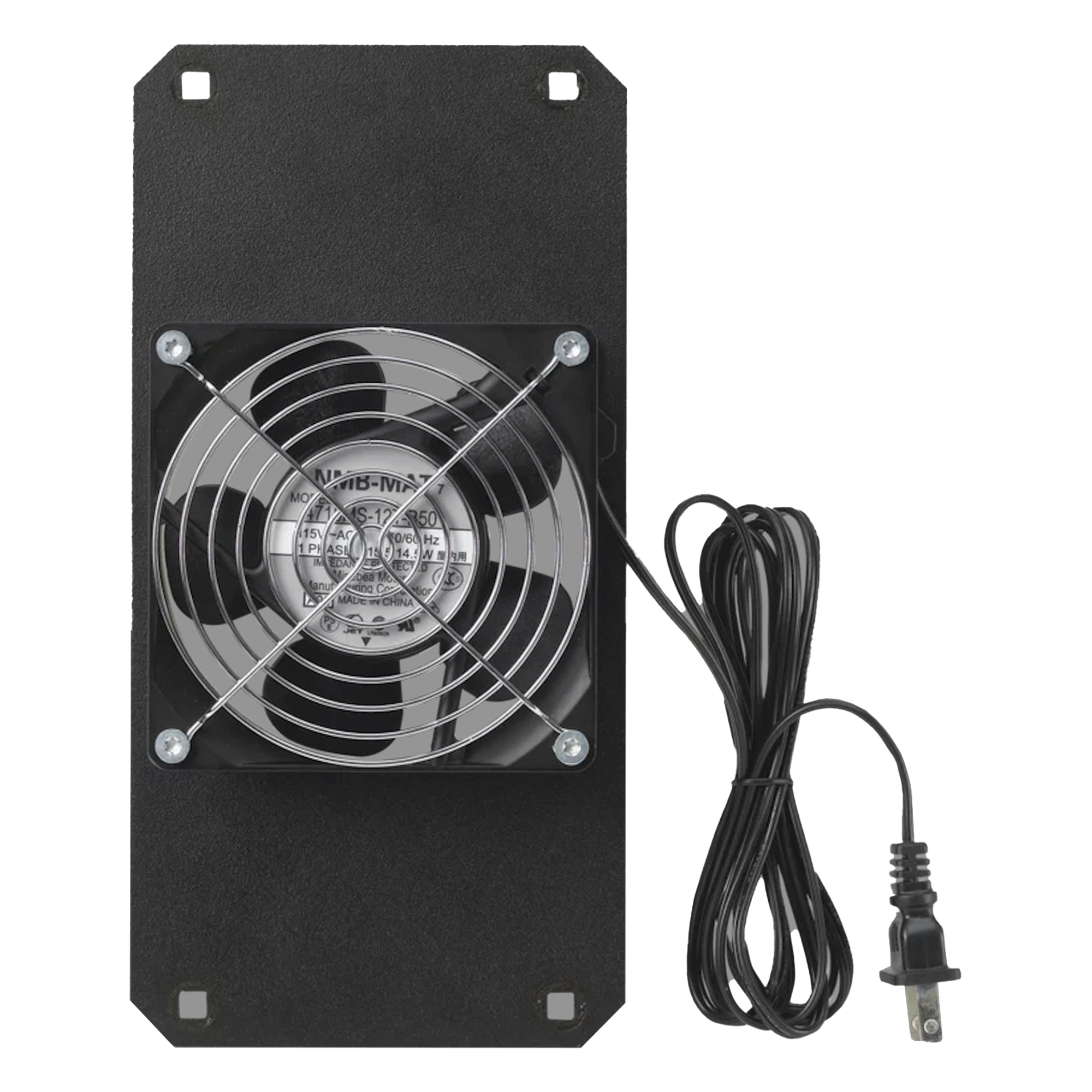 Kit de Ventilador para Gabinete / 4 Pulgadas / 115 Vca / 100 CFM / Aluminio con Recubrimiento Electrostático / Compatible 25", 30" y 36" — HOFFMAN · SKU EWMF2