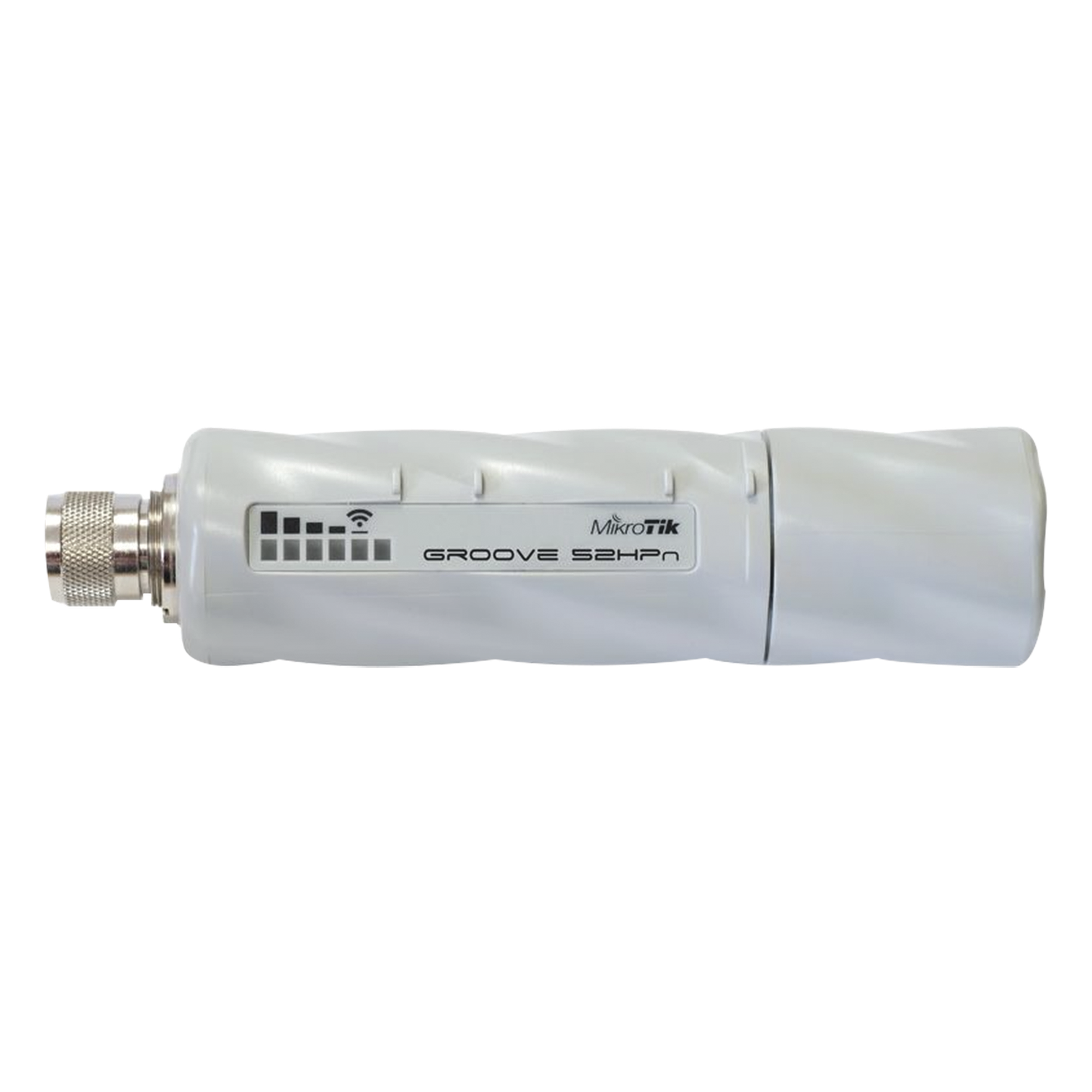 Router Inalámbrico Outdoor / Doble Banda 2.4/5GHz / 802.11 a/b/g/n / PoE / Ethernet 10/100 / Hasta 500mW / IP66 / Hasta 1640 pies — MIKROTIK · SKU RBGROOVE52HPN