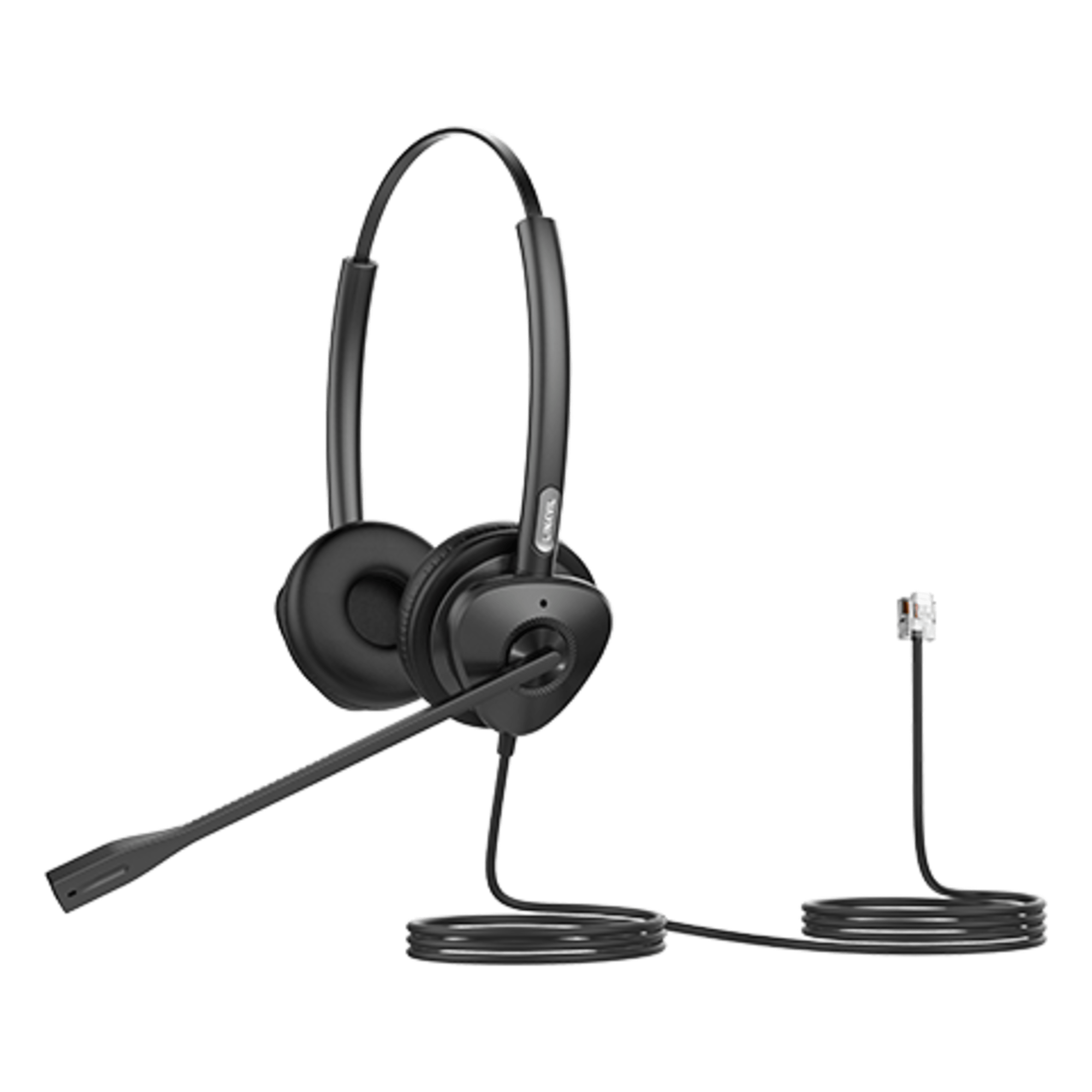 Diadema Binaural Profesional / Audio HD Wideband 50 Hz - 8 kHz / Cancelación Pasiva de Ruido / Conexión RJ9 / Brazo Ajustable 260° / Peso 95 g — FANVIL · SKU HT302