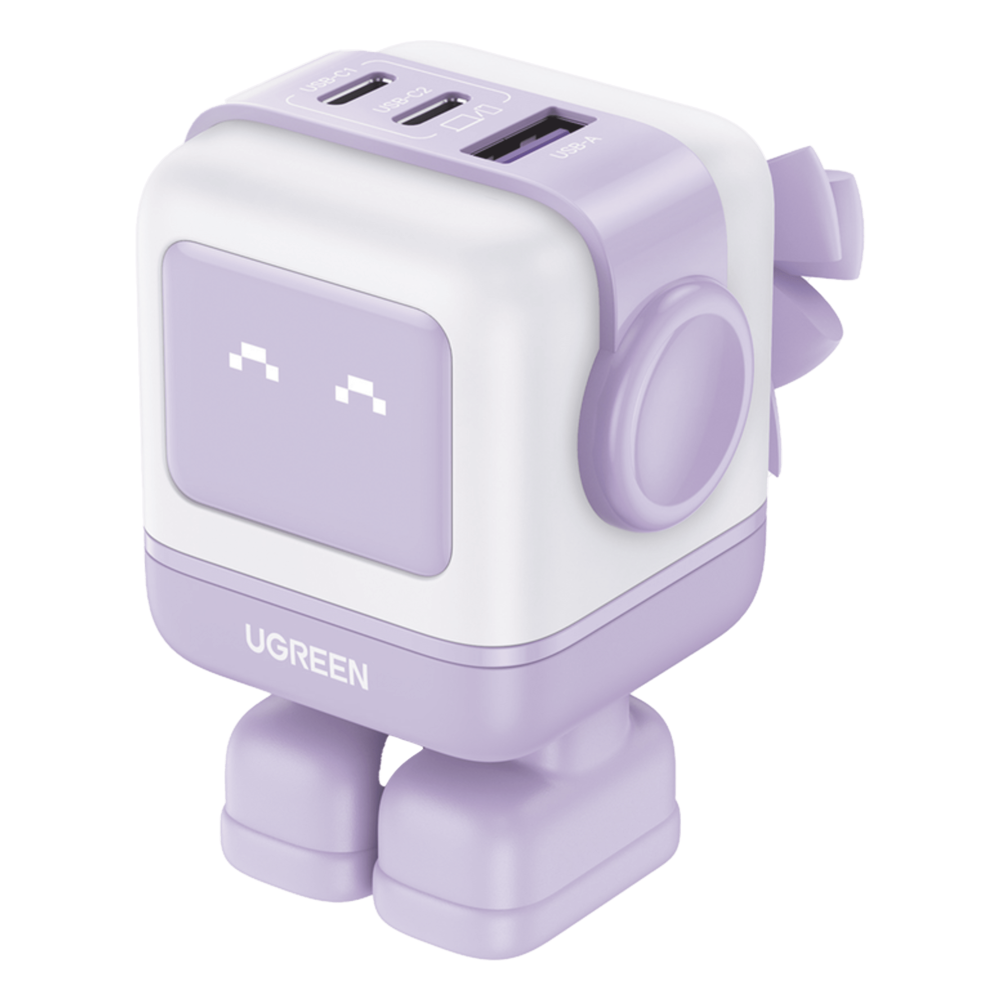 Cargador de Escritorio / 65W / 3 Puertos / 2 USB-C + 1 USB-A / PD 3.0 / QC 4.0 / GaN II / Pantalla LED — UGREEN · SKU 35314B