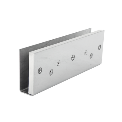 Montaje en "U" para Puertas de Vidrio /1/2" de Grosor/  Uso con chapas de 600 y 750 lbs / Ajuste por Opresores