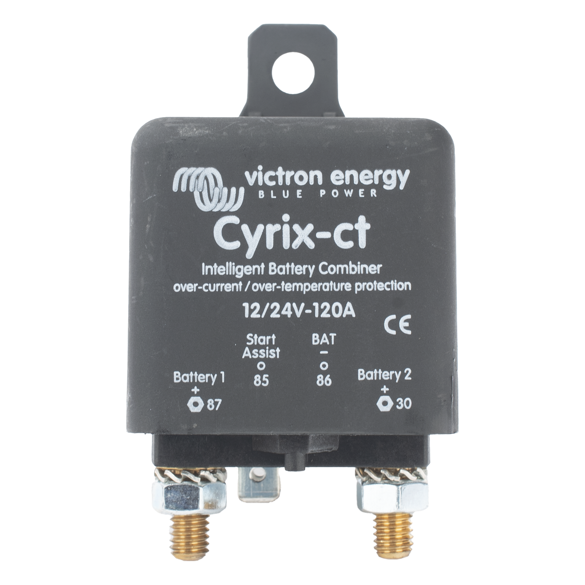 Combinador Inteligente de Baterías / 12/24 V Autorregulado / 120 A / Protección Térmica / StartAssist / Pernos M6 13 mm