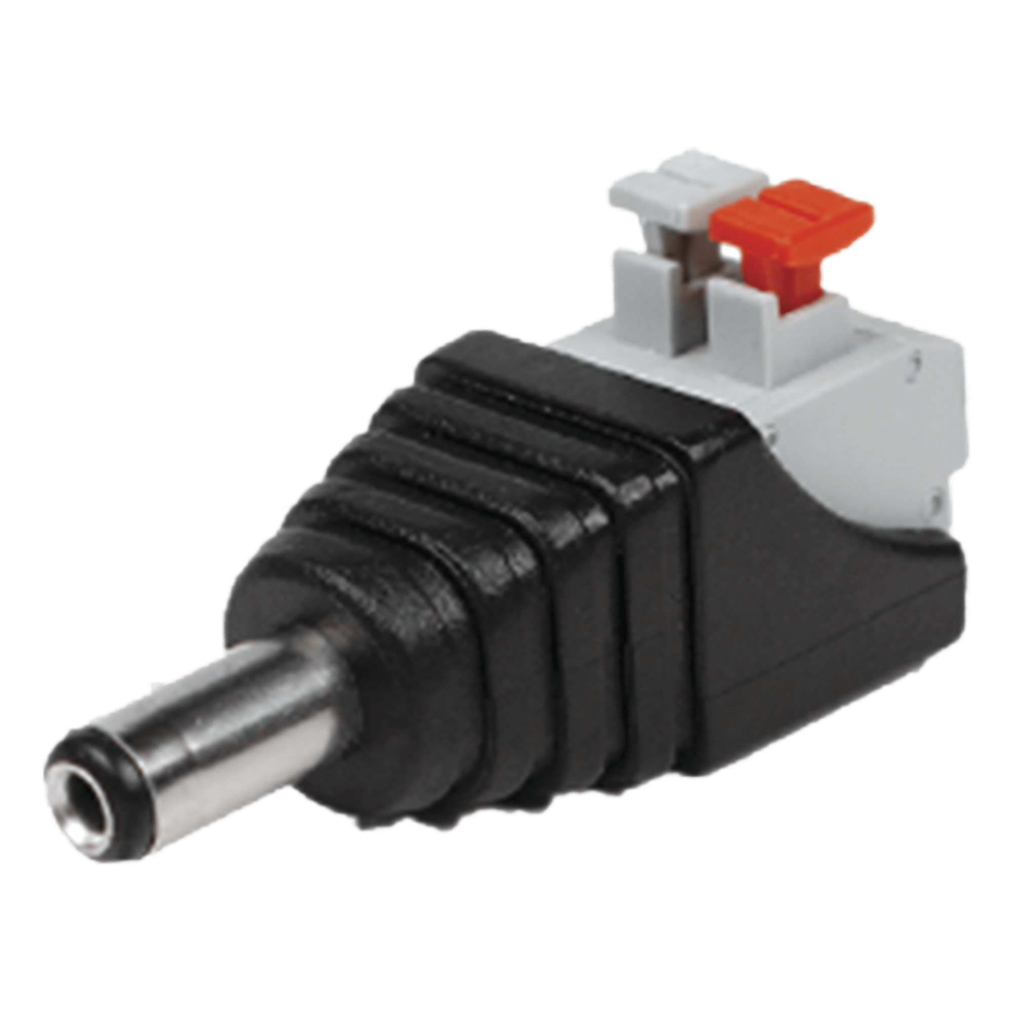 Adaptador de Alimentación / Jack 3.5 mm Macho Polarizado / 12 Vcc / Terminales Push / Pin Cobre 2.1 mm — EPCOM TITANIUM · SKU JR52X