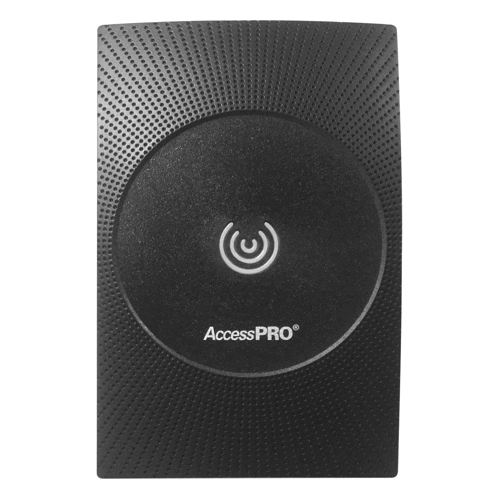 Lector de Proximidad RFID MIFARE / 13.56 MHz / Wiegand 34 Bits / IP65 / ISO14443A / 4.6 x 3 x 0.6 pulgadas / Exterior — ACCESSPRO · SKU SYS-KR600-M