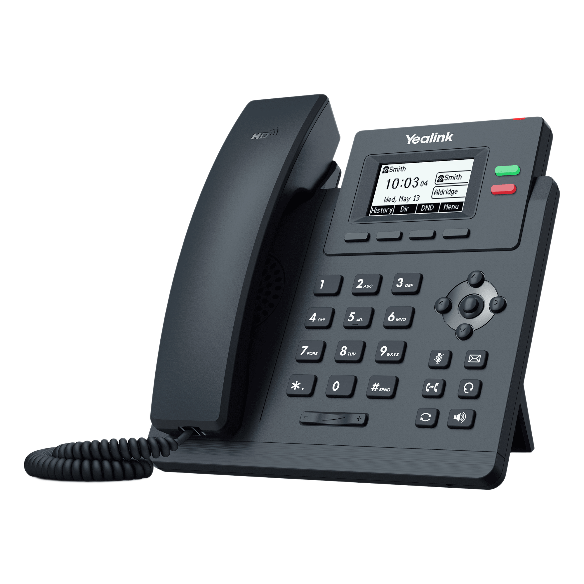 Teléfono IP / 2 Líneas SIP / Pantalla LCD 2.3" / PoE / Conferencia 5 Participantes / HD Voice — YEALINK · SKU SIP-T31P