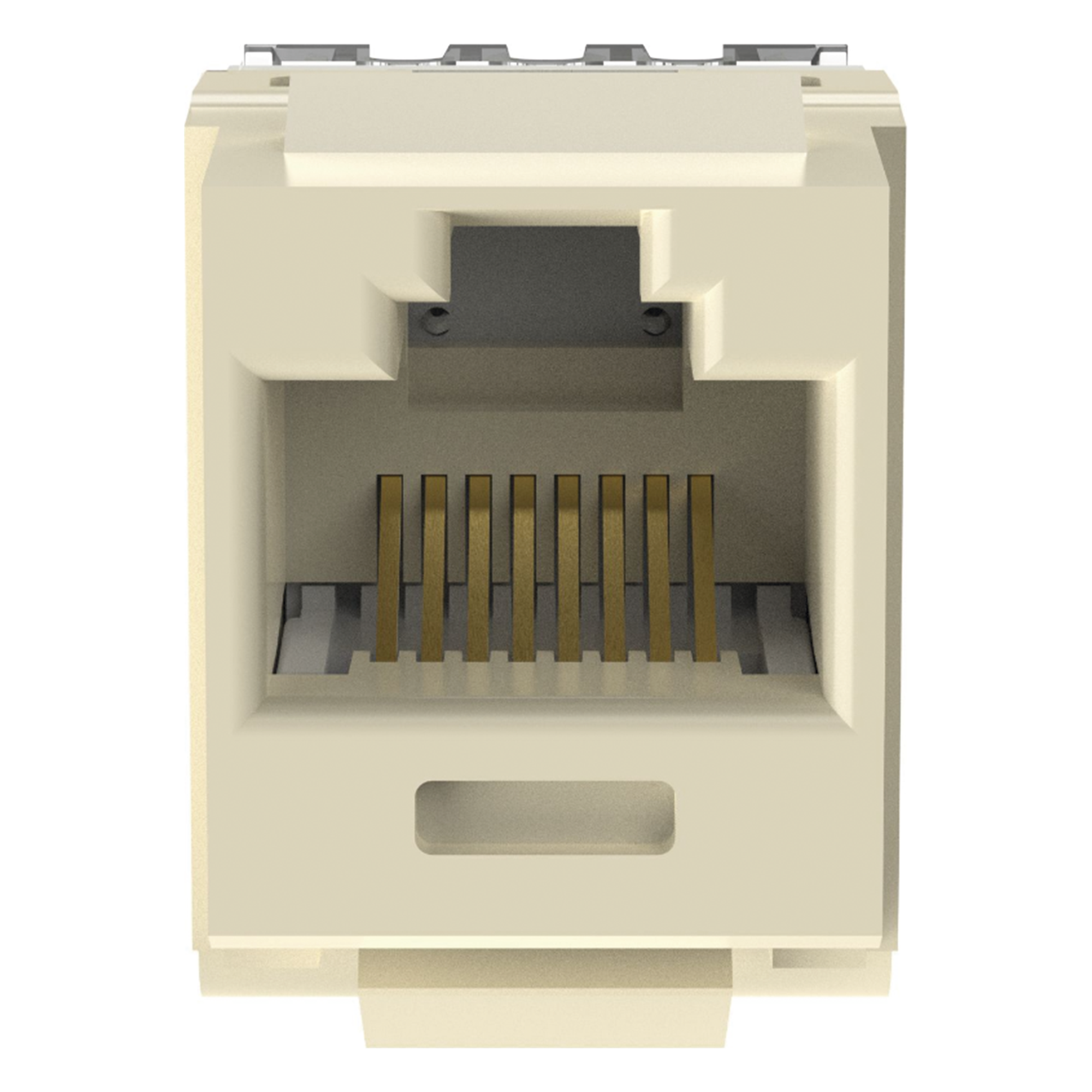 Conector Jack Keystone / Cat 6 / 8P8C / Terminación 110 / Marfil / -10°C a 65°C / 250 MHz