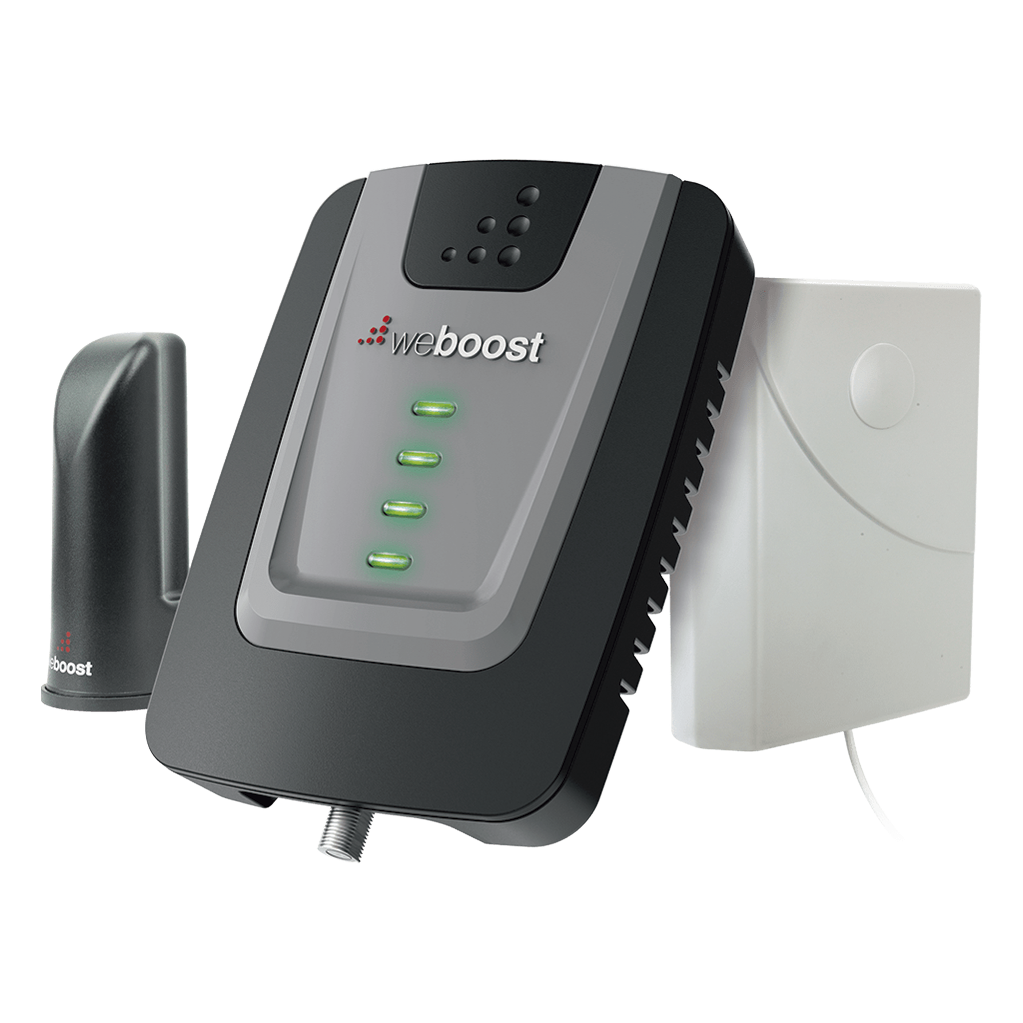 KIT de Amplificador de Señal Celular Home Room, especial para Datos 4G LTE, 3G y Voz. Mejora la señal en áreas de hasta 140 metros cuadrados.