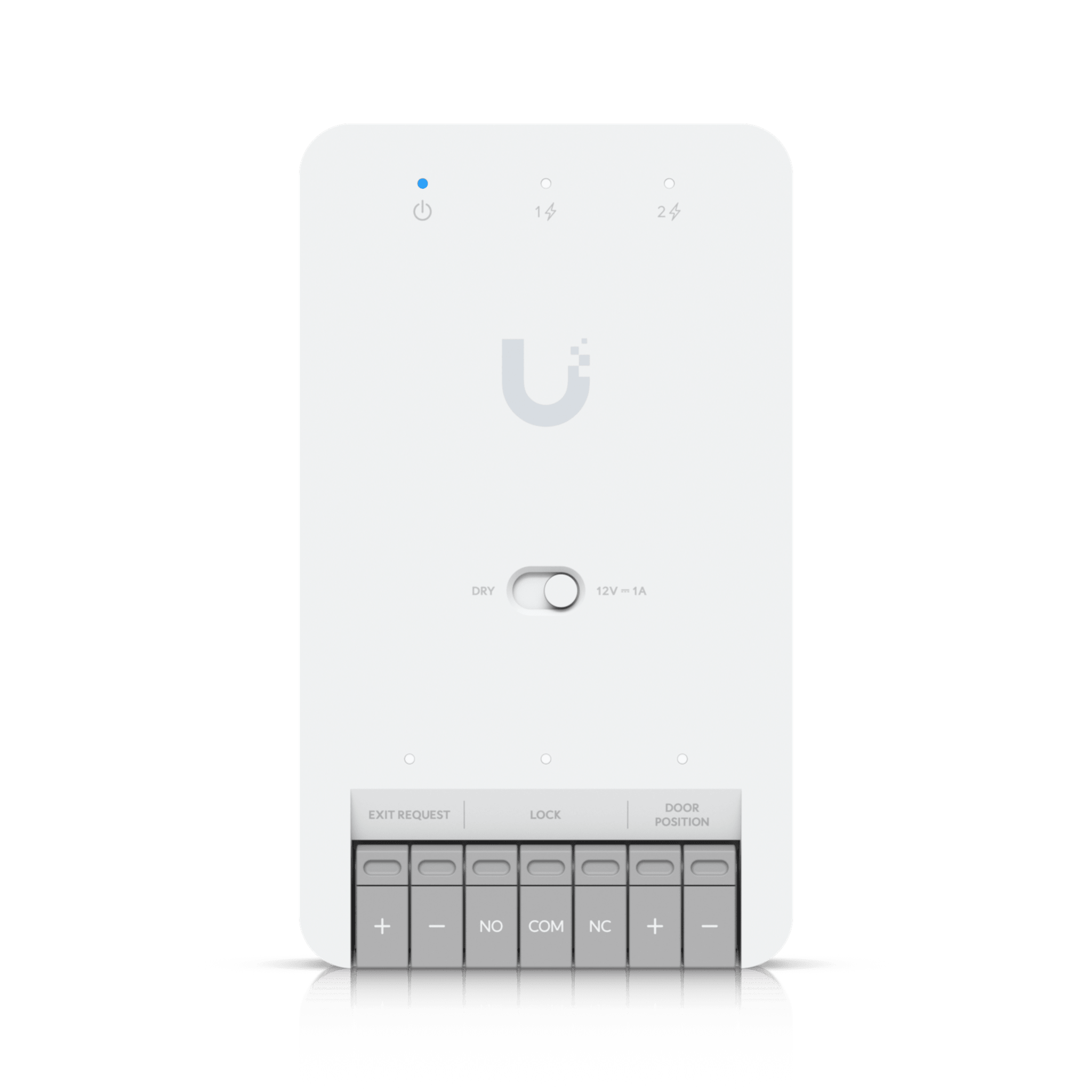 Centro de Control de Acceso Compacto Ubiquiti UniFi / Terminal de Bloqueo 12V / Entradas Adicionales Sensor y Botón / Alimentación PoE++ / Conexión para Dos Lectores o Cámaras / Uso Interior
